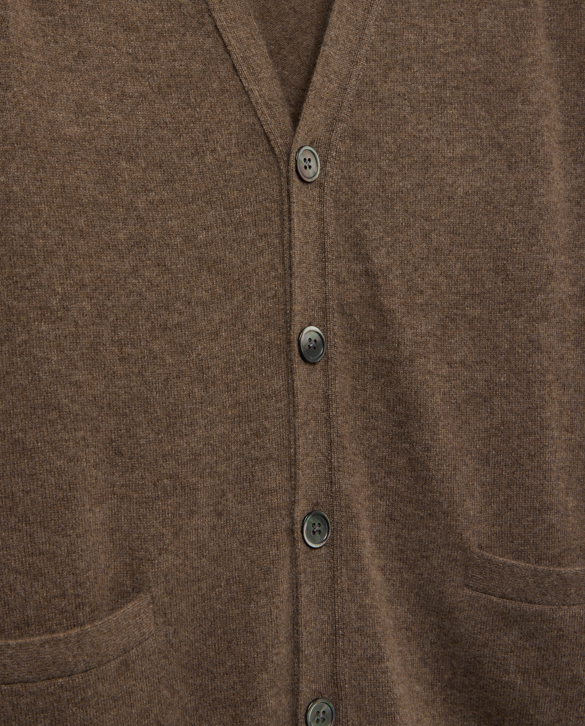 Cardigan de hombre de botones liso cashmere - Emidio Tucci - Verde claro Verde claro-5