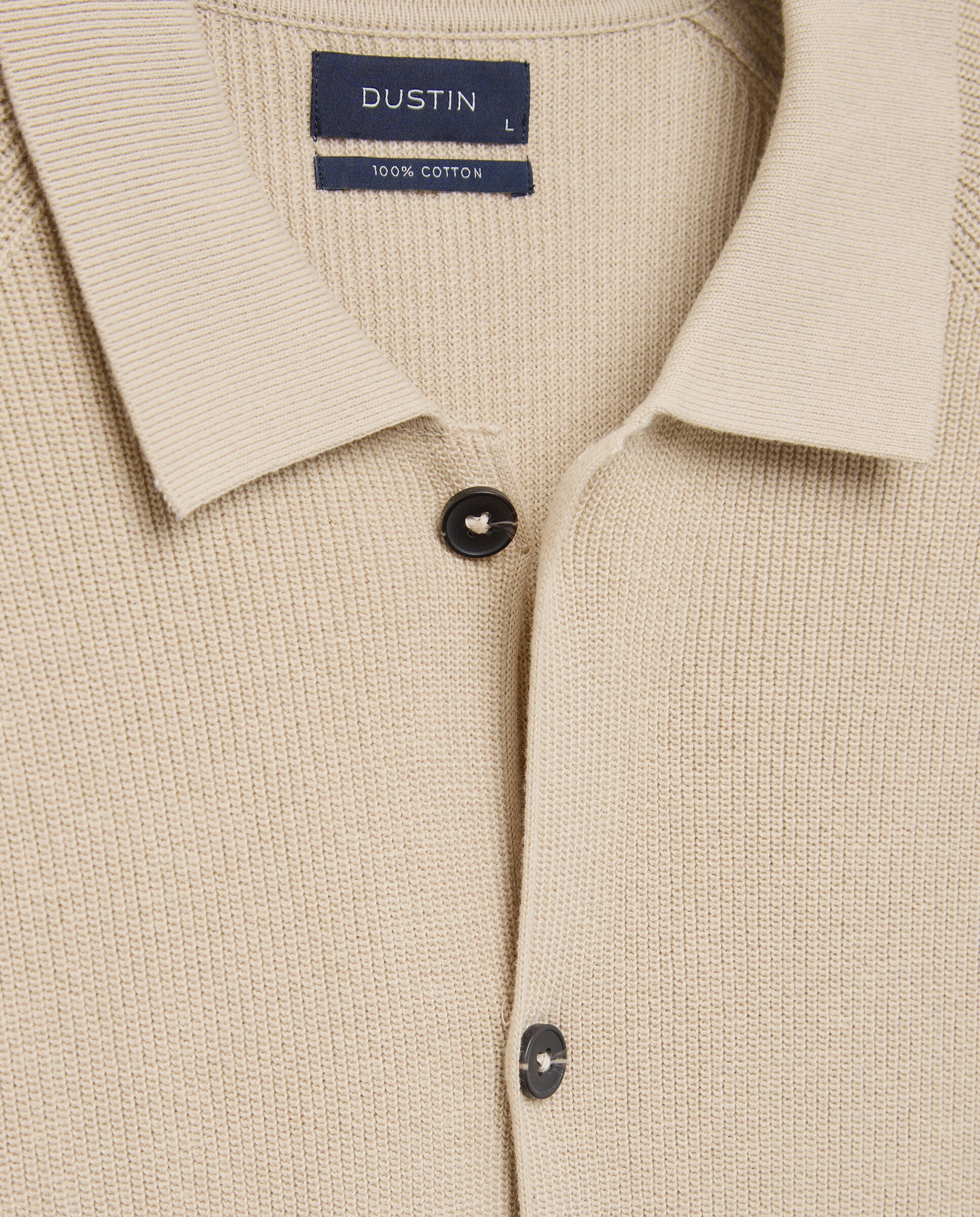 Chaqueta cuello polo bolsillos hombre. - Dustin - Beige Beige-5
