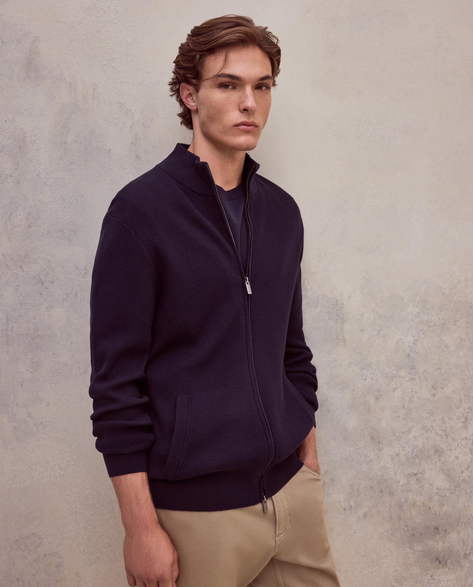 Imagen 1 de Cardigan canale l 100% algodón de hombre - Dustin - Azul marino Azul marino