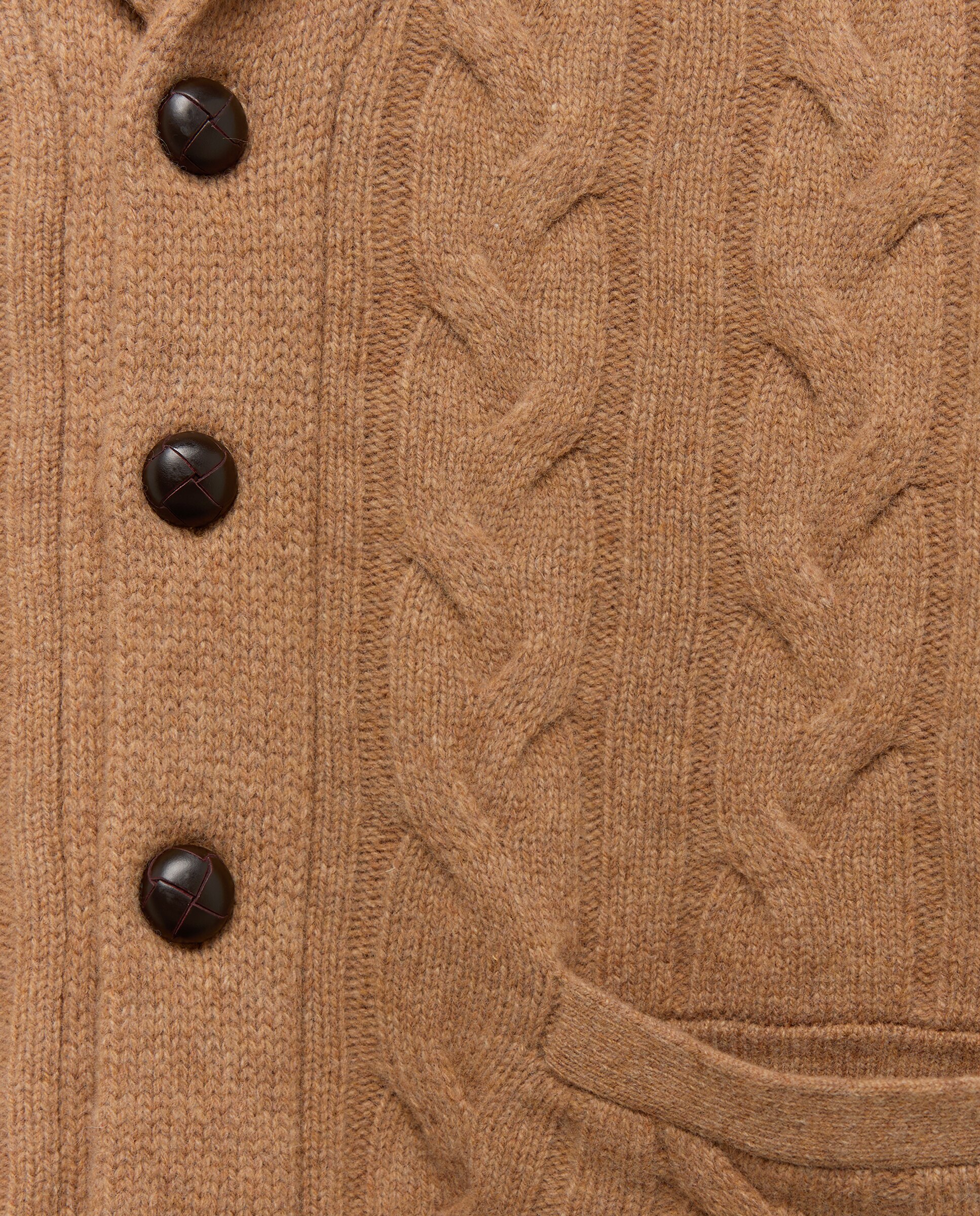 Cardigande hombre botones cuello solapa fantasia ochos - Emidio Tucci - Camel Camel-2