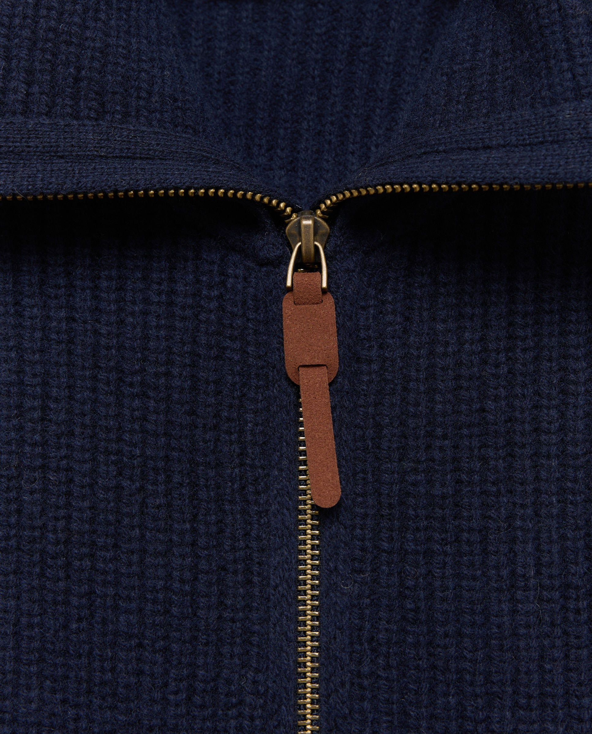 Cardigan de hombre cremallera punto canale - Emidio Tucci - Azul marino Azul marino-2