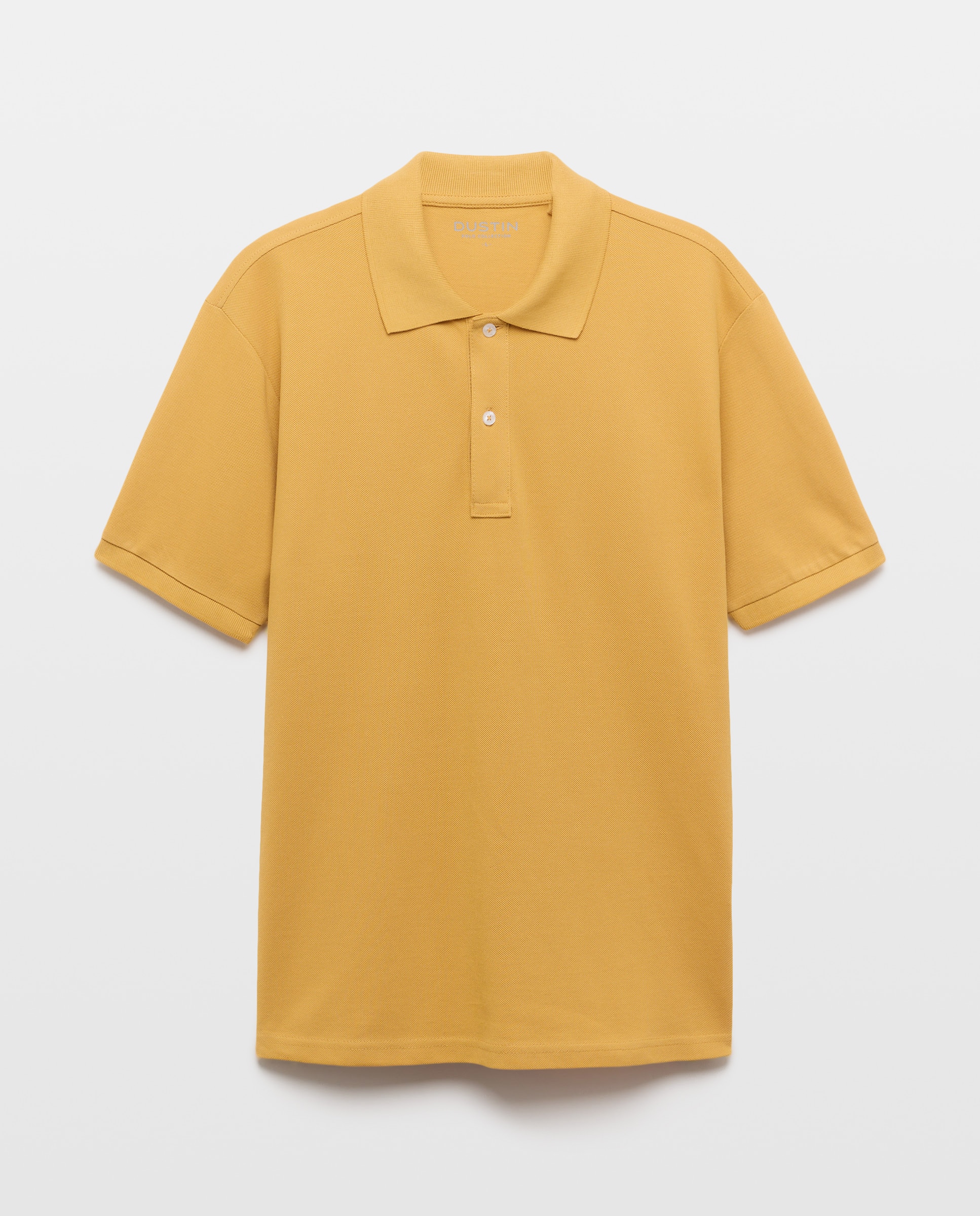 Polo de Manga Curta Mostarda-5