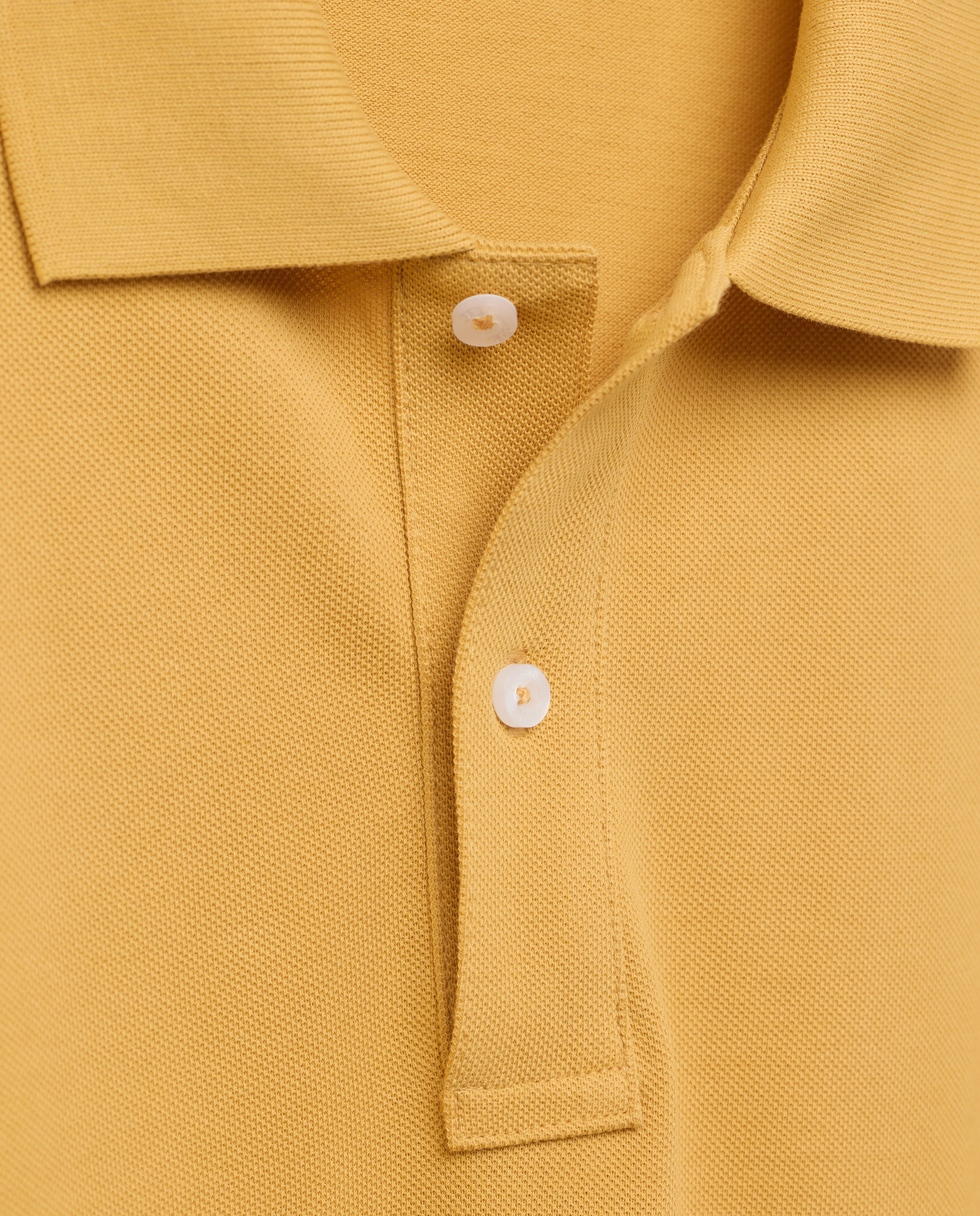 Polo de Manga Curta Mostarda-6