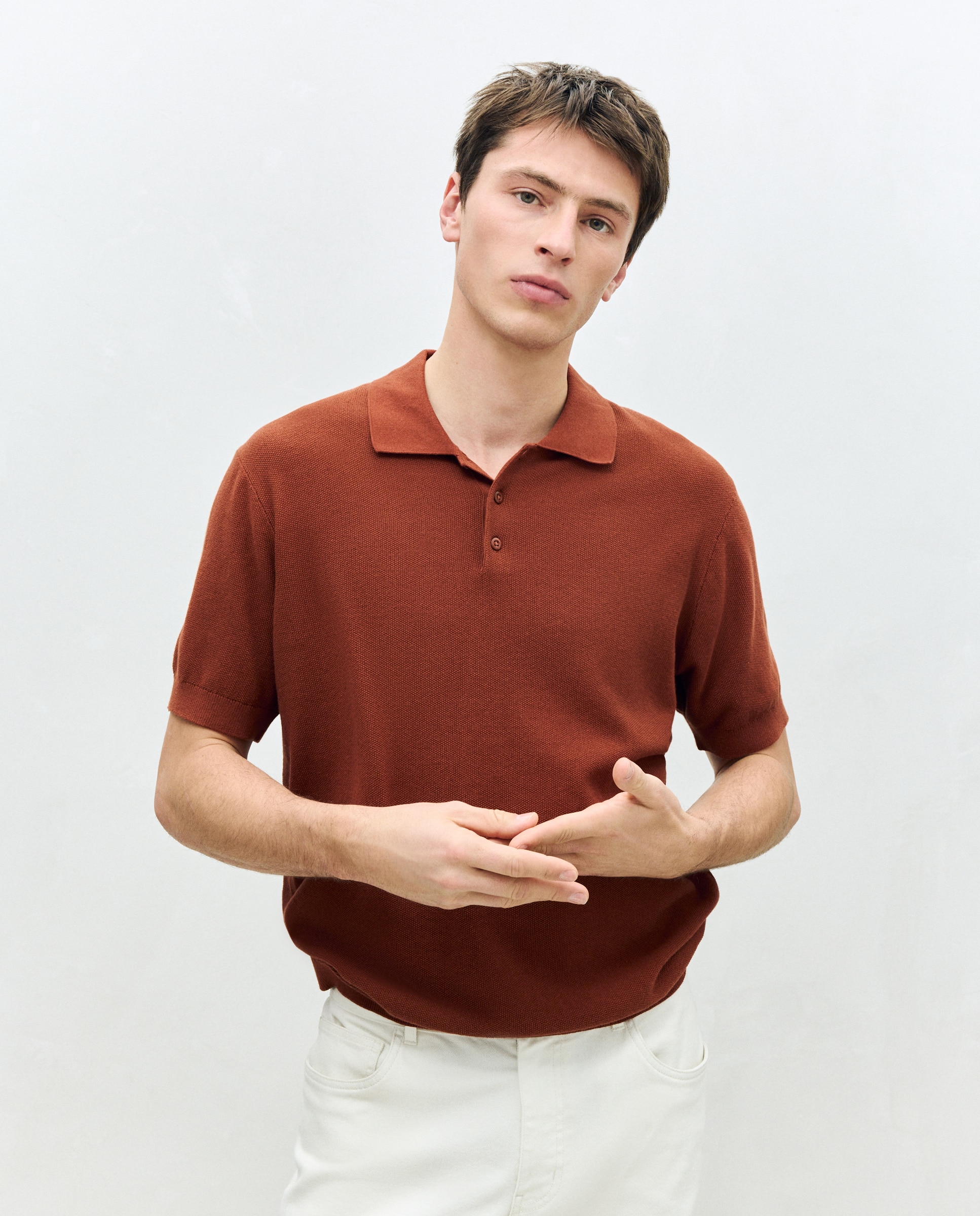 Imagem 0 de Polo de Tricot com Manga Curta