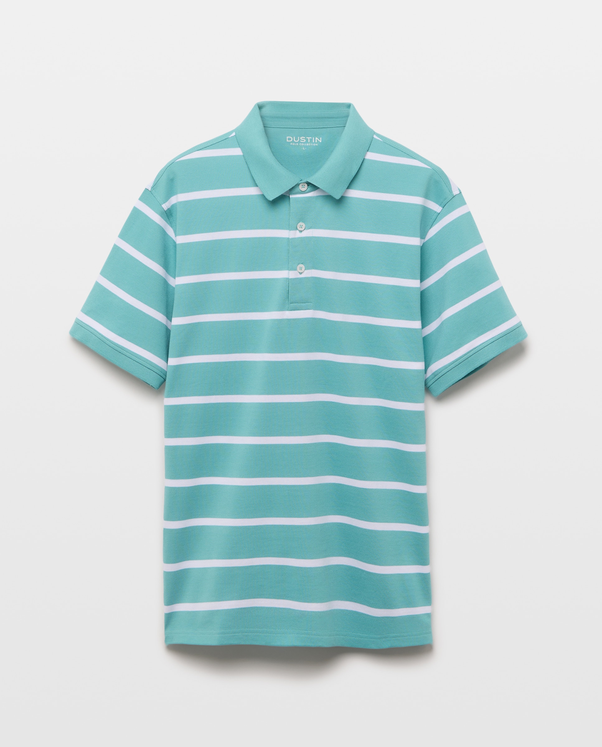 Polo manga corta rayas piqué de hombre - Dustin - Verde Verde-4