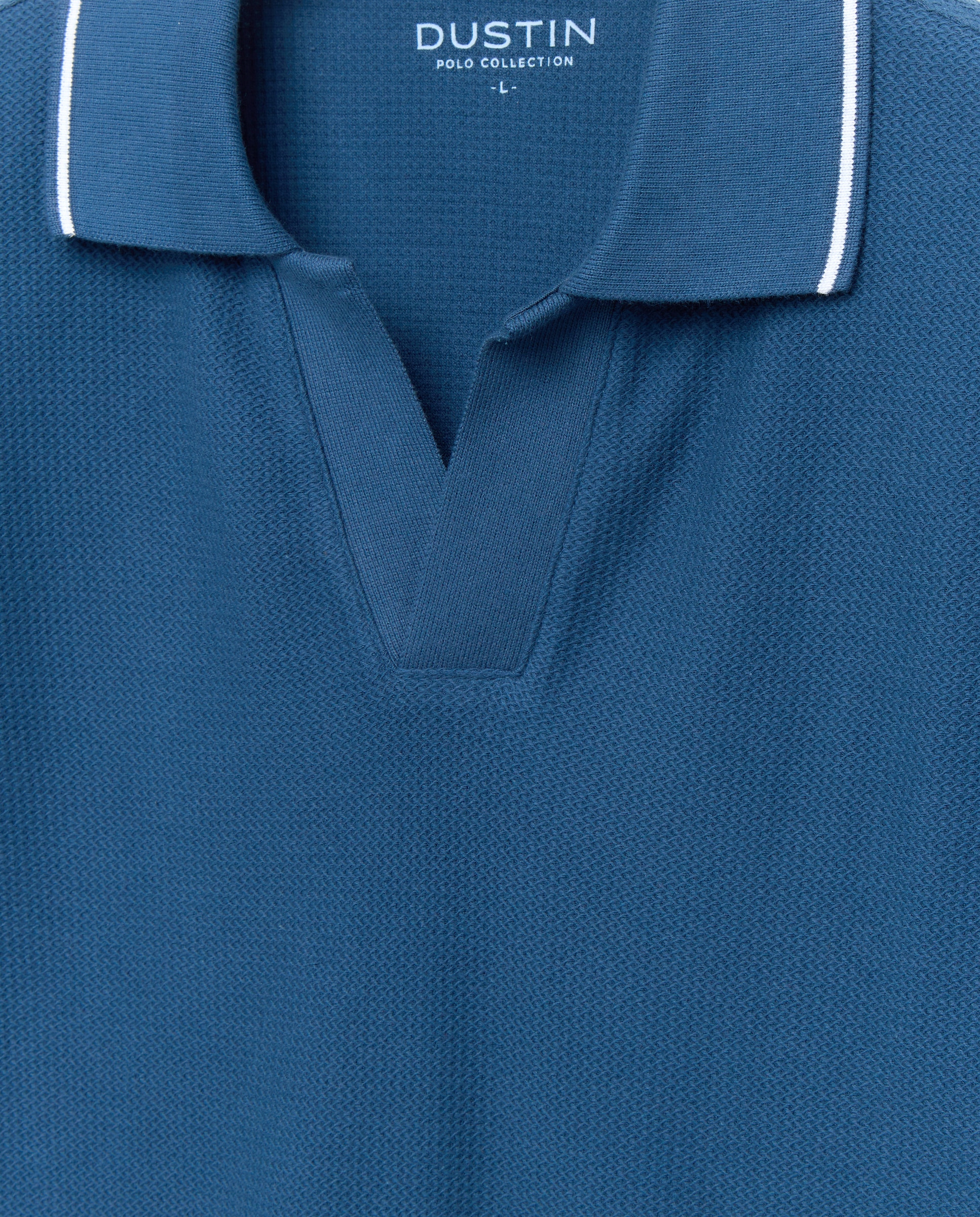 Polo manga corta estructura de hombre - Dustin - Azul marino Azul marino-5