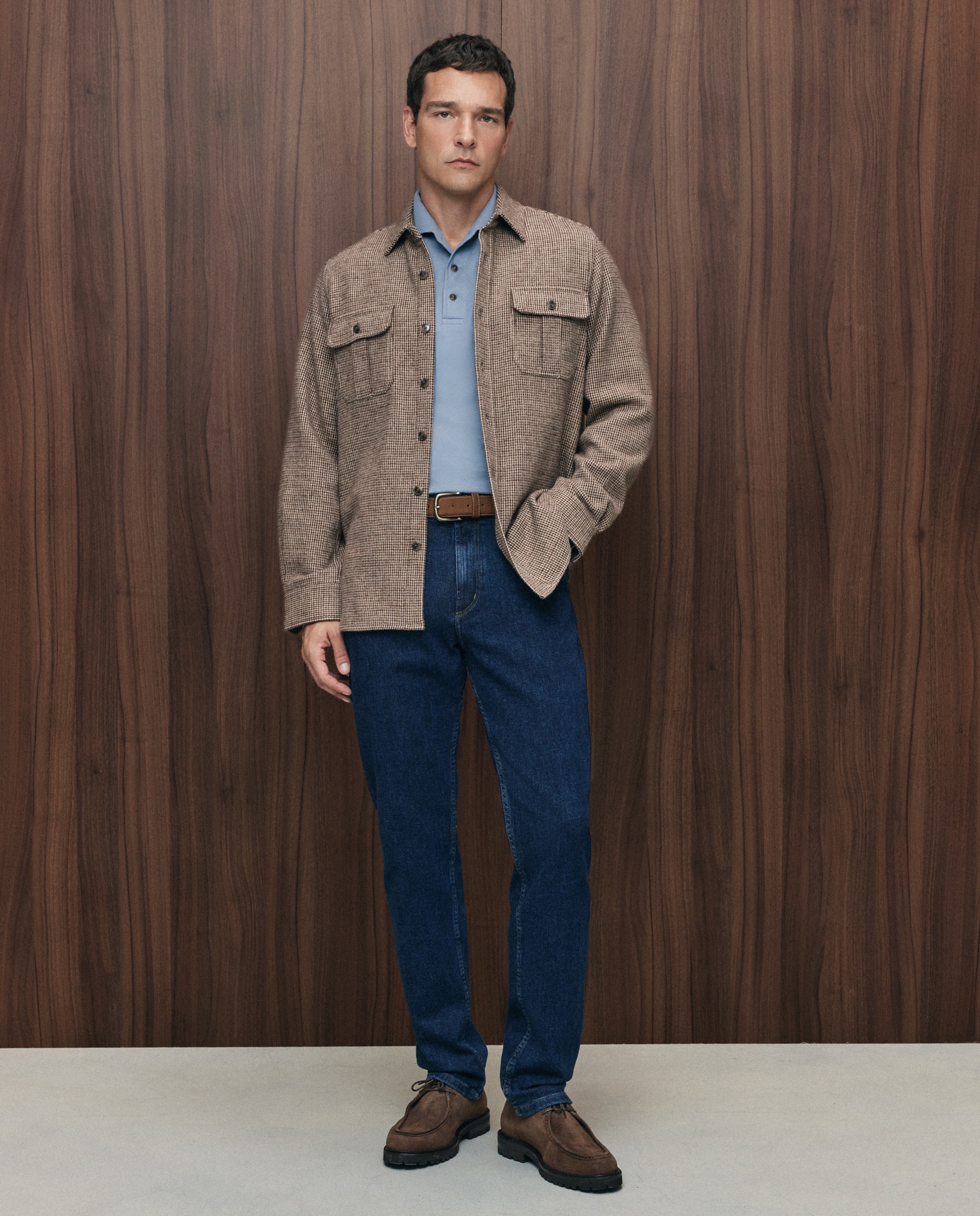 Polo pique 100% algodón de hombre - Emidio Tucci - Azul Azul-2