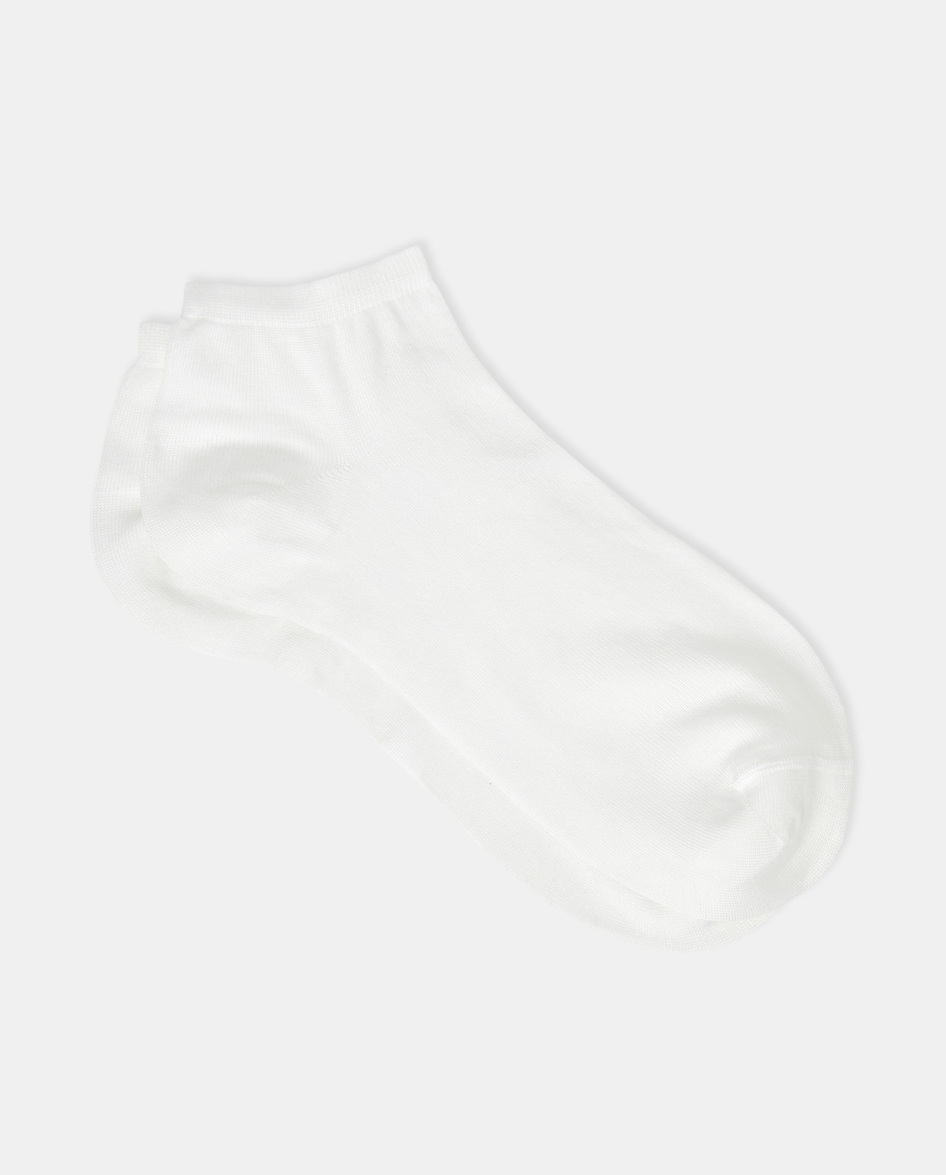 Meias pelo tornozelo pretas Branco-1