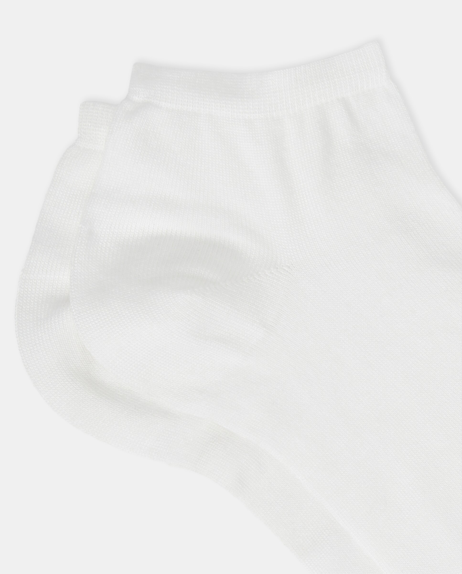 Meias pelo tornozelo pretas Branco-3