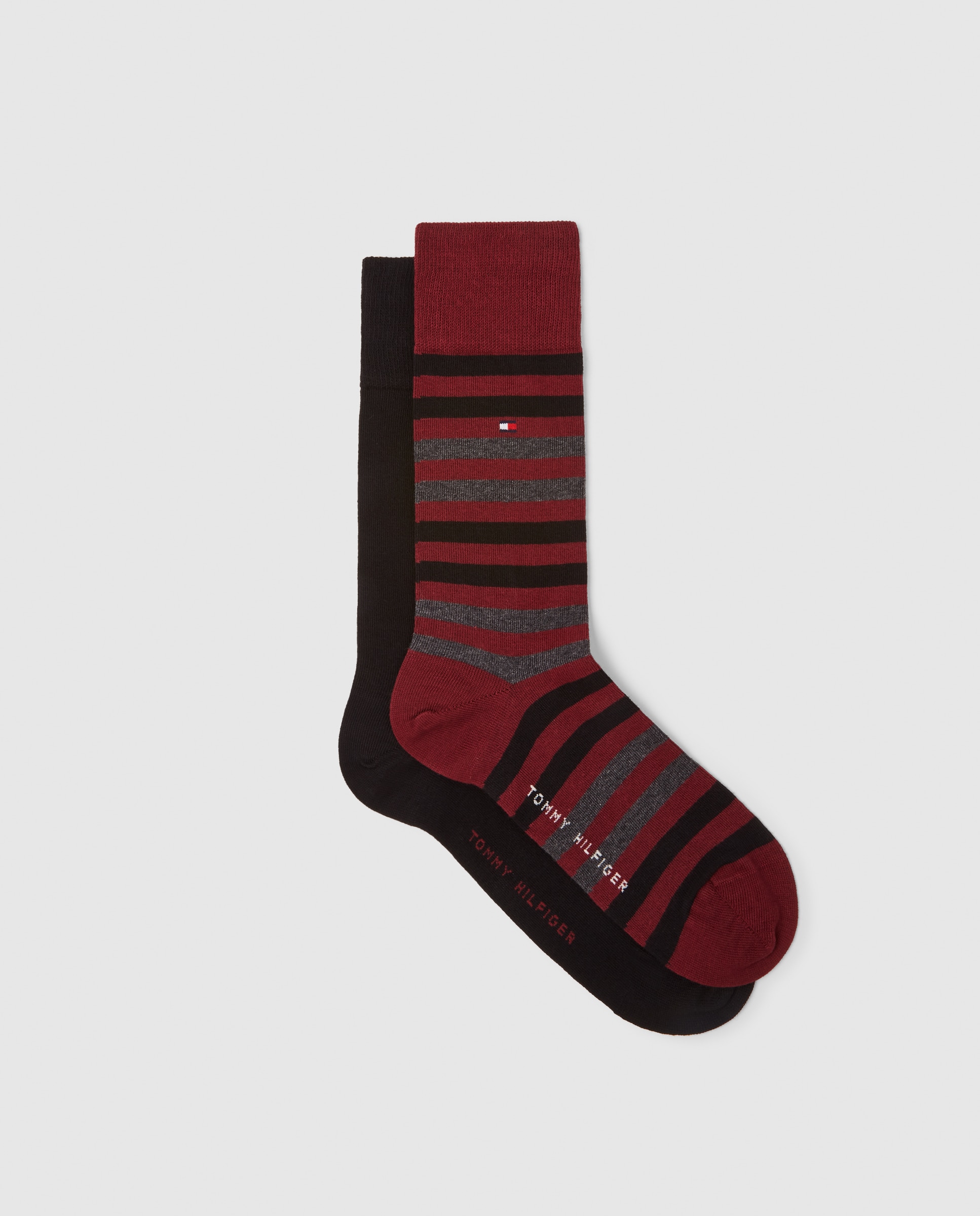 Imagem 0 de Pack de dois pares de meias de homem Tommy Hilfiger curtas pretas