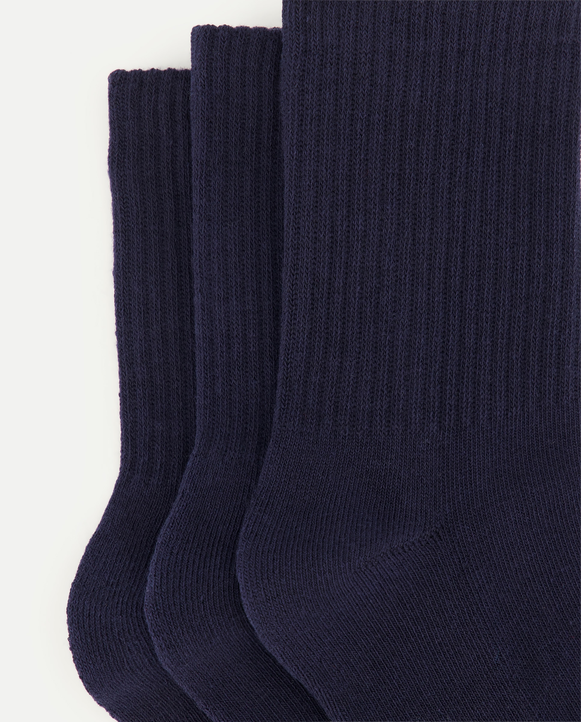Pack de 3 Pares de Pezinhos Lisos. Azul-2