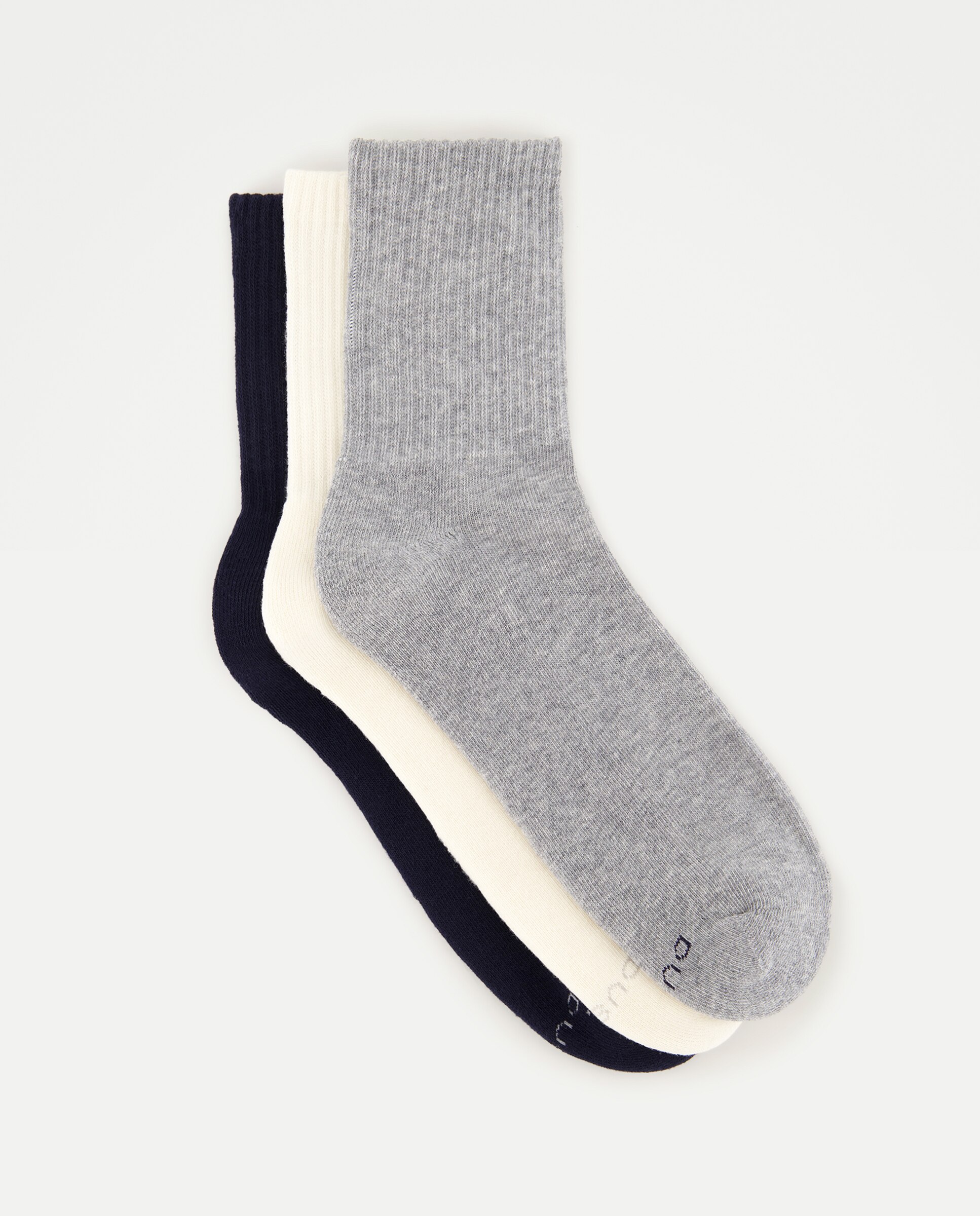 Imagen 0 de Pack 3 calcetines pinkis lisos hombre. Azul