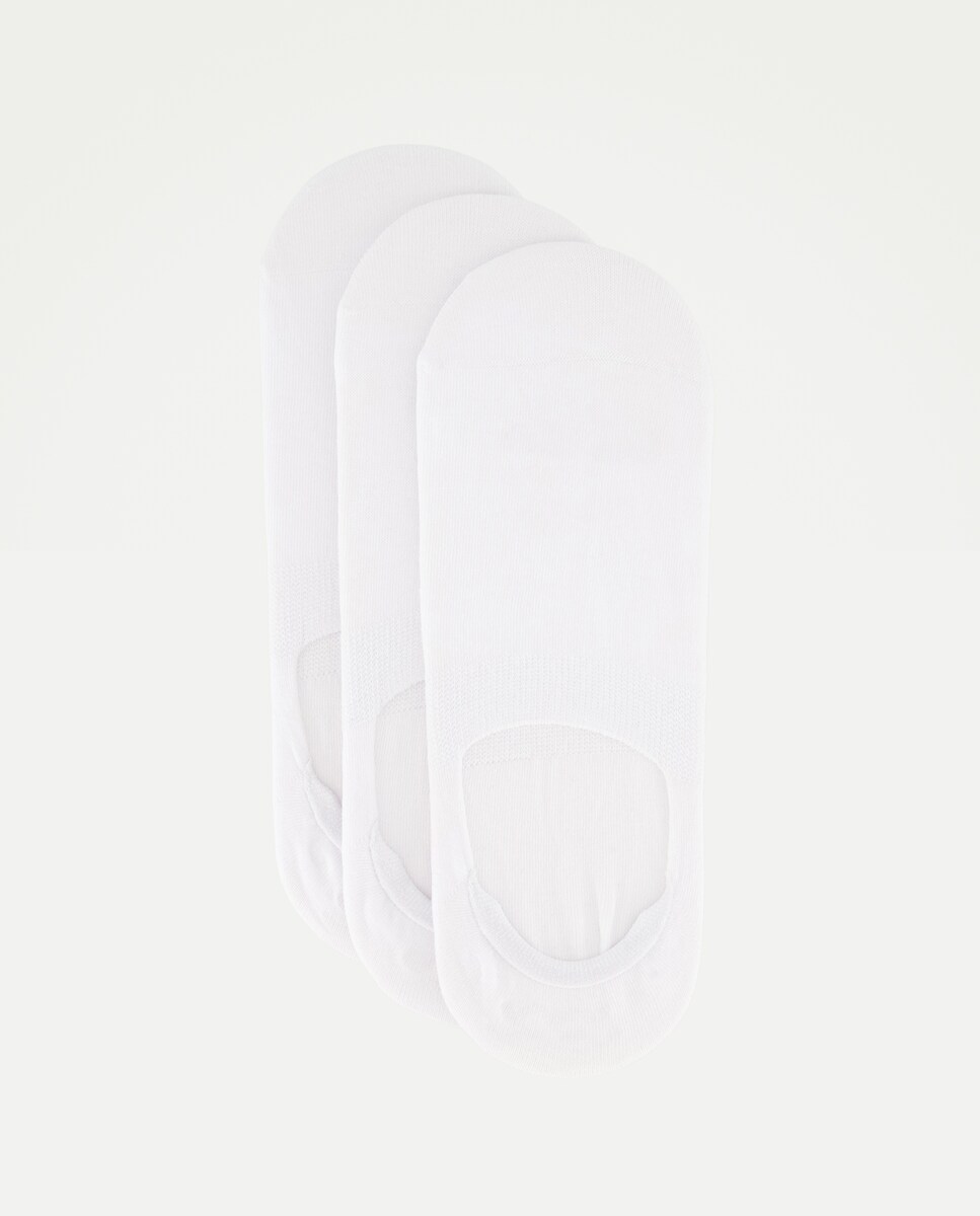 Pack de 3 Pares de Pezinhos Monocolor Branco-1