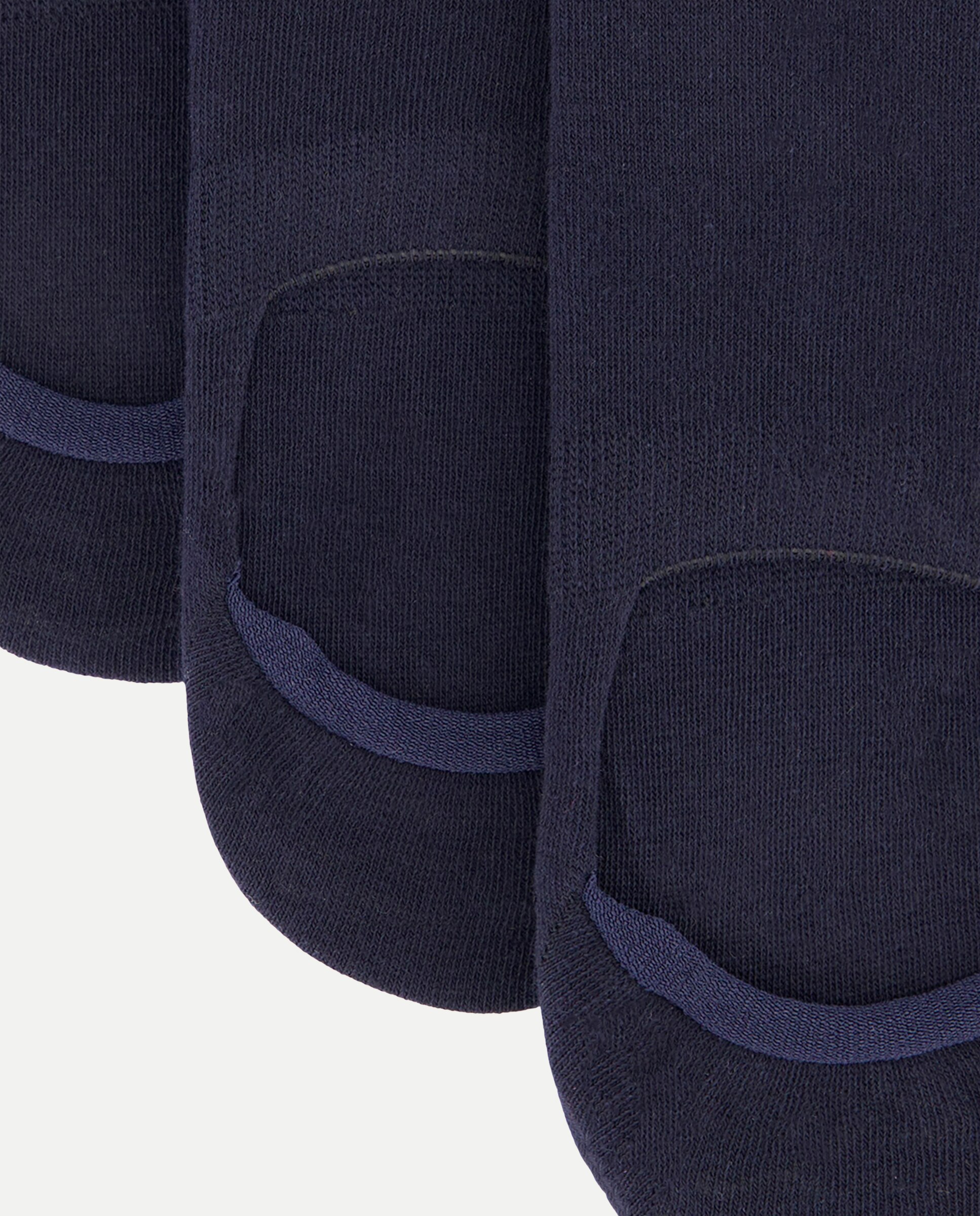 Pack de 3 Pares de Pezinhos Lisos Azul-marinho-2