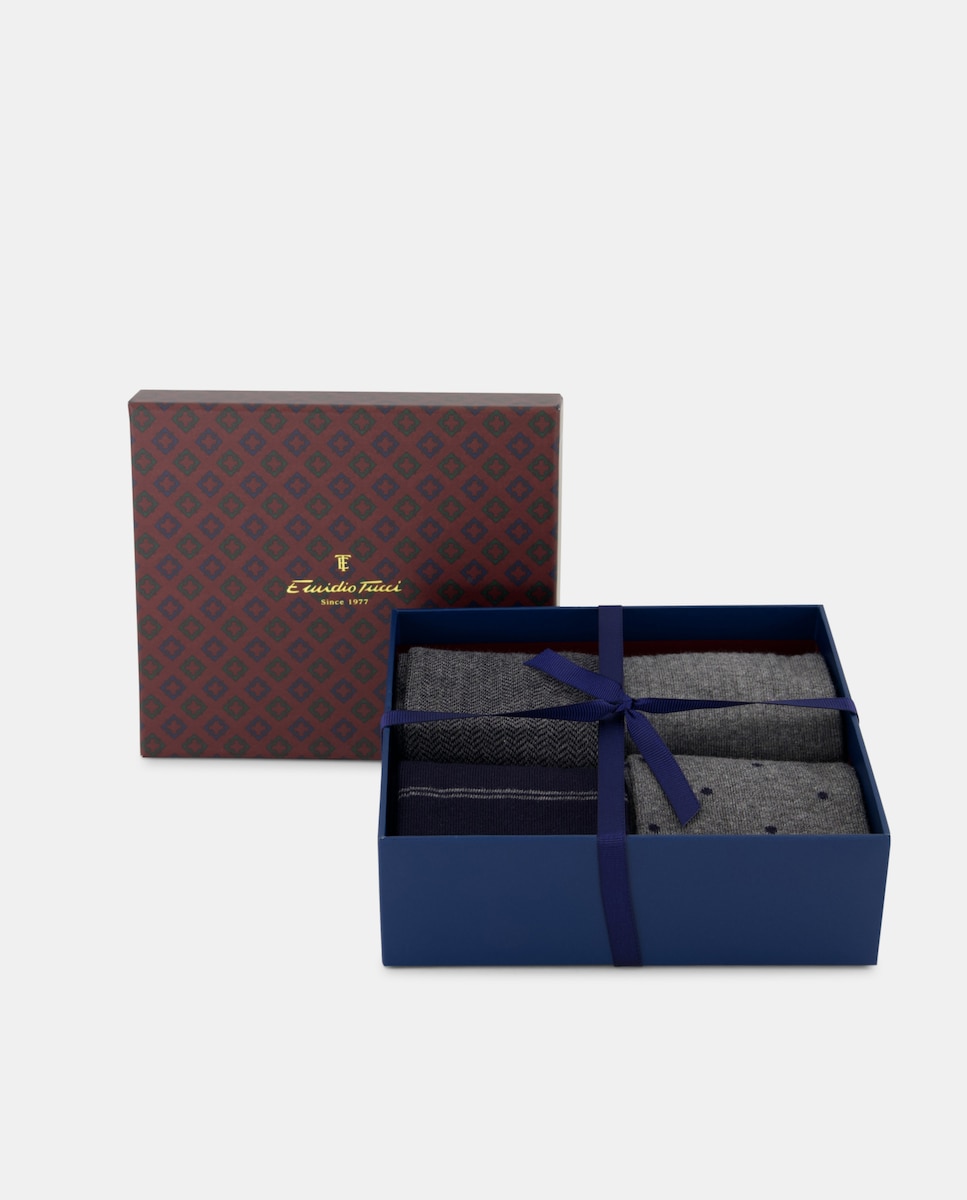 Caja regalo de pares de calcetines hombre · Emidio Tucci · El
