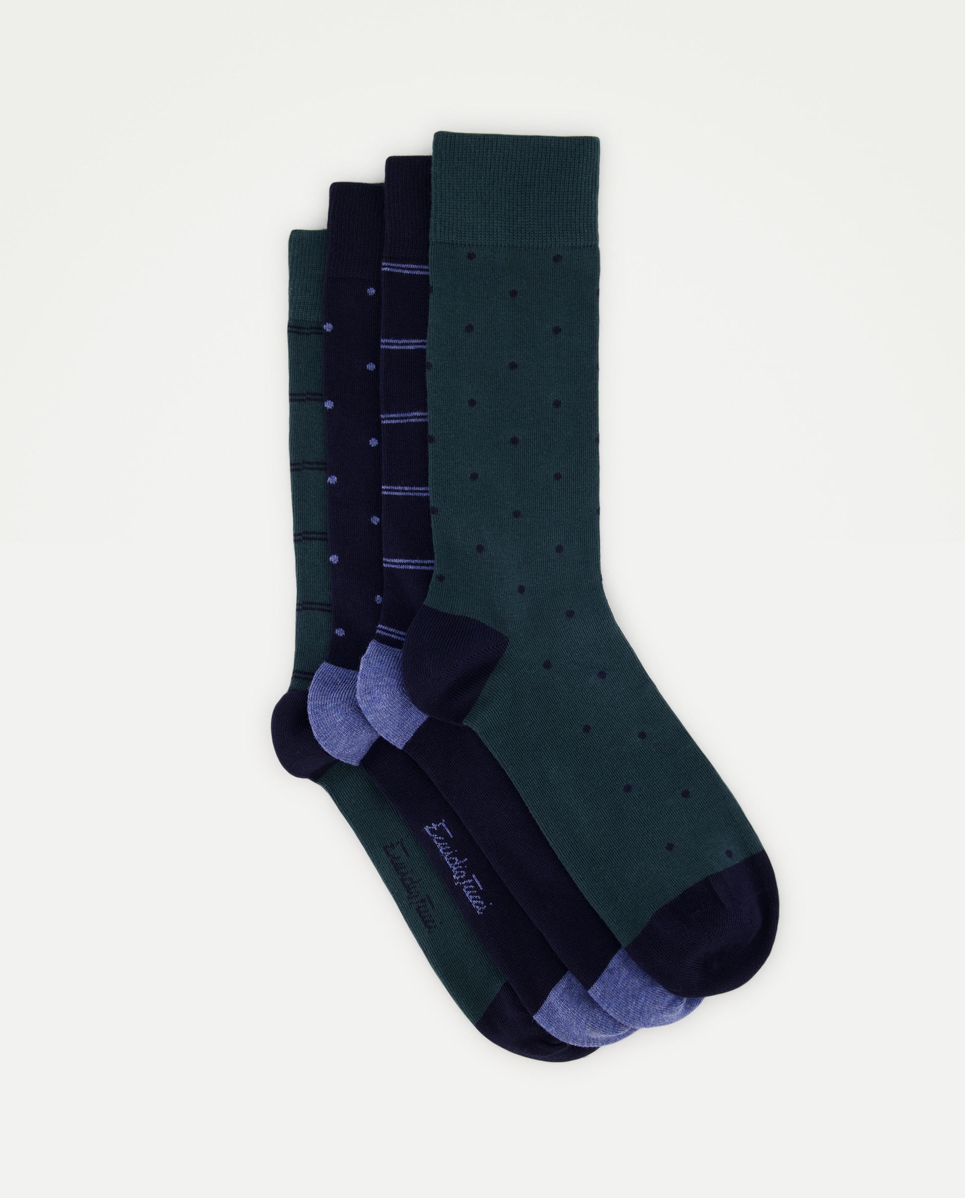 Imagen 0 de Calcetines cortos  hombre en caja regalo de 4 pares Verde