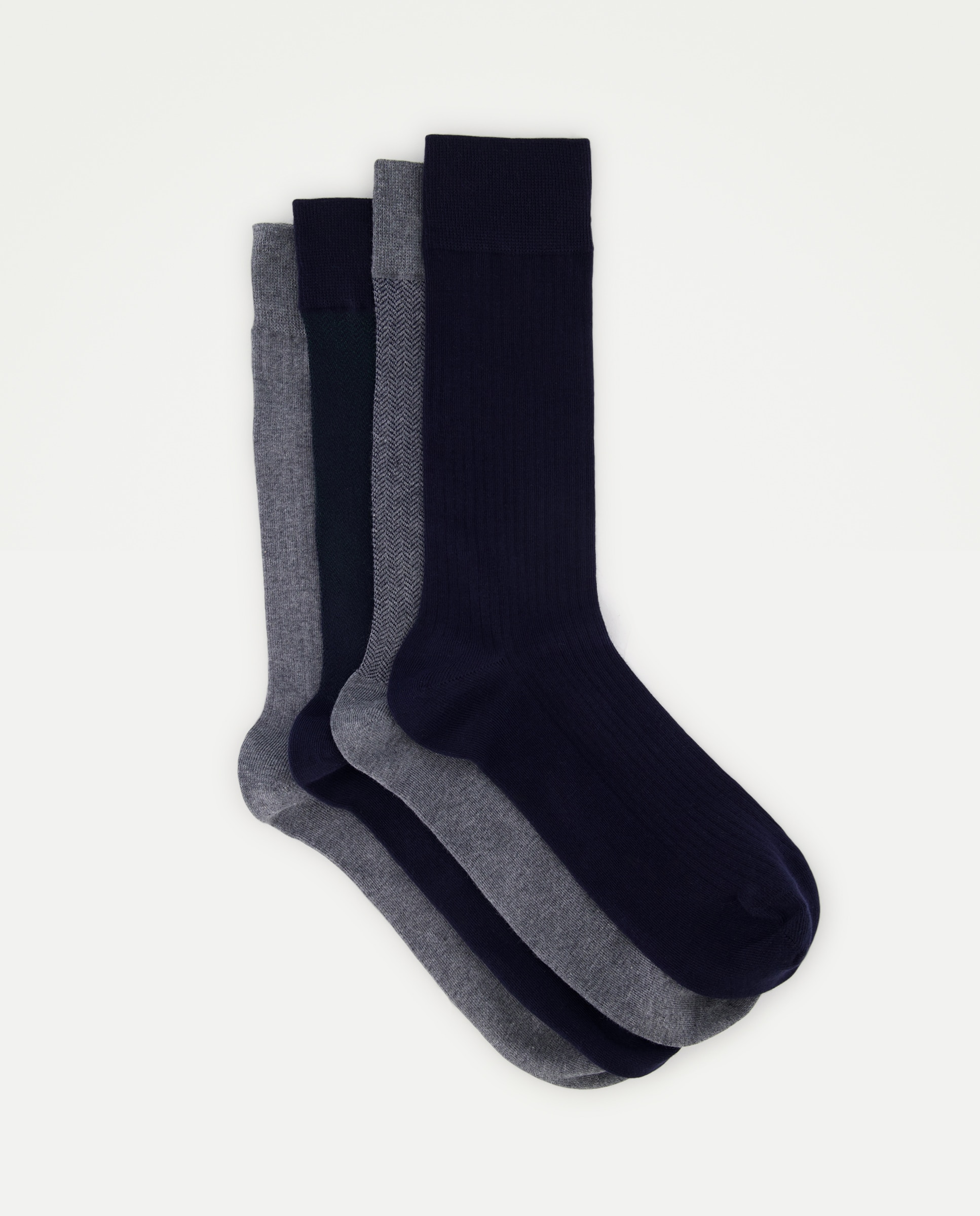Calcetines cortos hombre en caja regalo de 4 pares - Emidio Tucci - Gris Gris-1