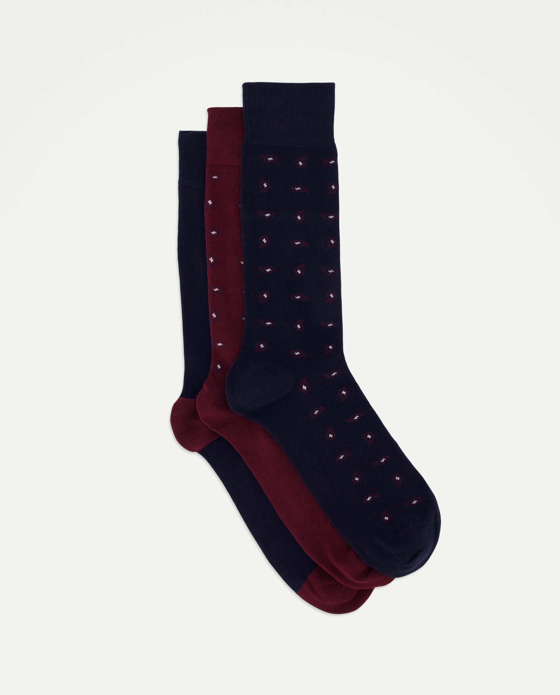 Calcetines cortos hombre en caja regalo de 3 pares - Emidio Tucci - Azul marino Azul marino-1