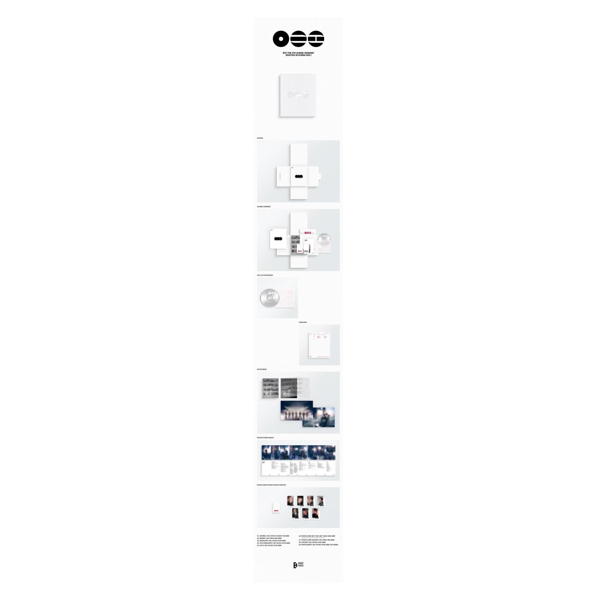 BTS The 5th Album 'ARIRANG' (Rooted in Korea Ver.) (CD) 2