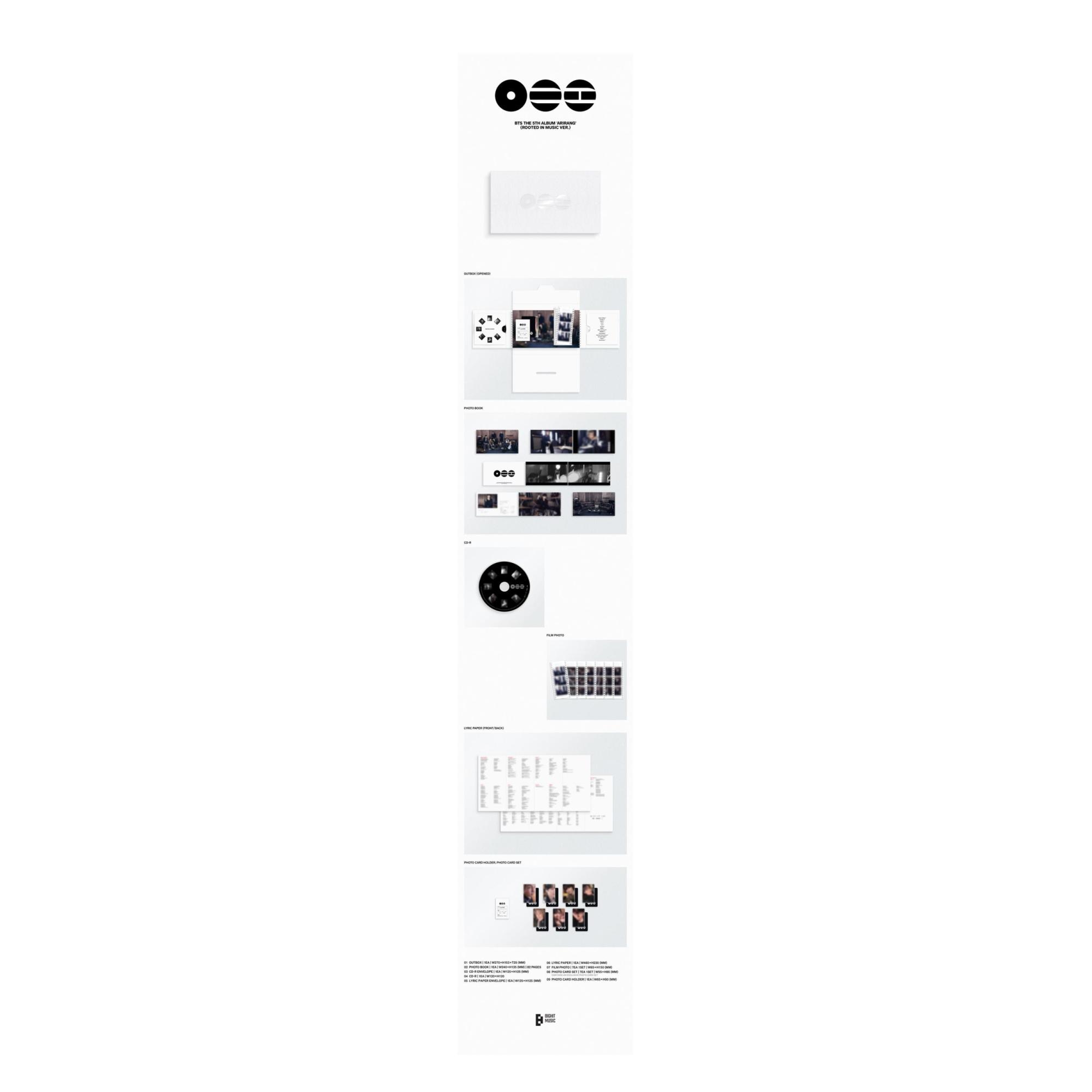 BTS The 5th Album 'ARIRANG' (Rooted in Music Ver.) (CD) 2