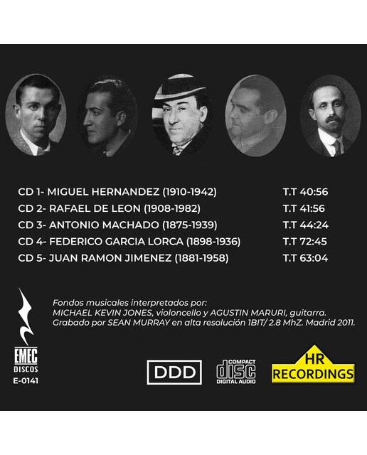 Antología de grandes poetas españolas del siglo XX (5 CD) 2