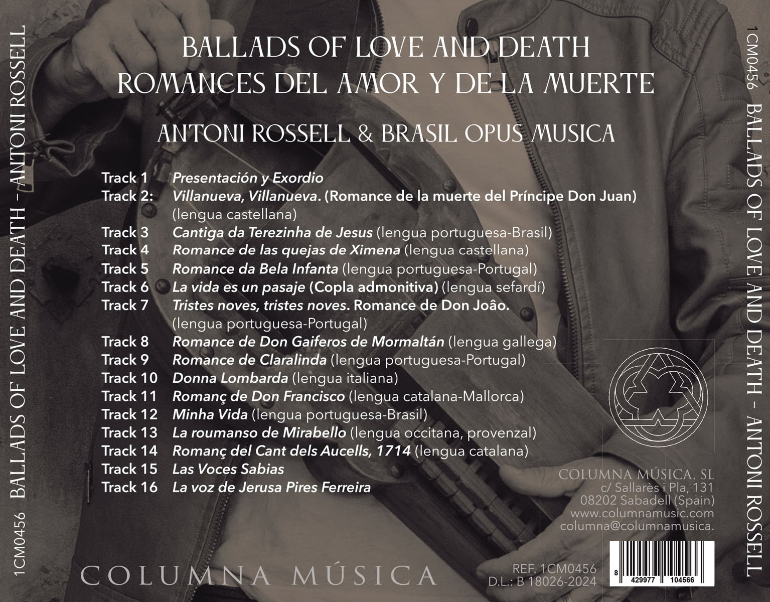Ballads of love and death / Romances del amor y de la muerte (CD) 2