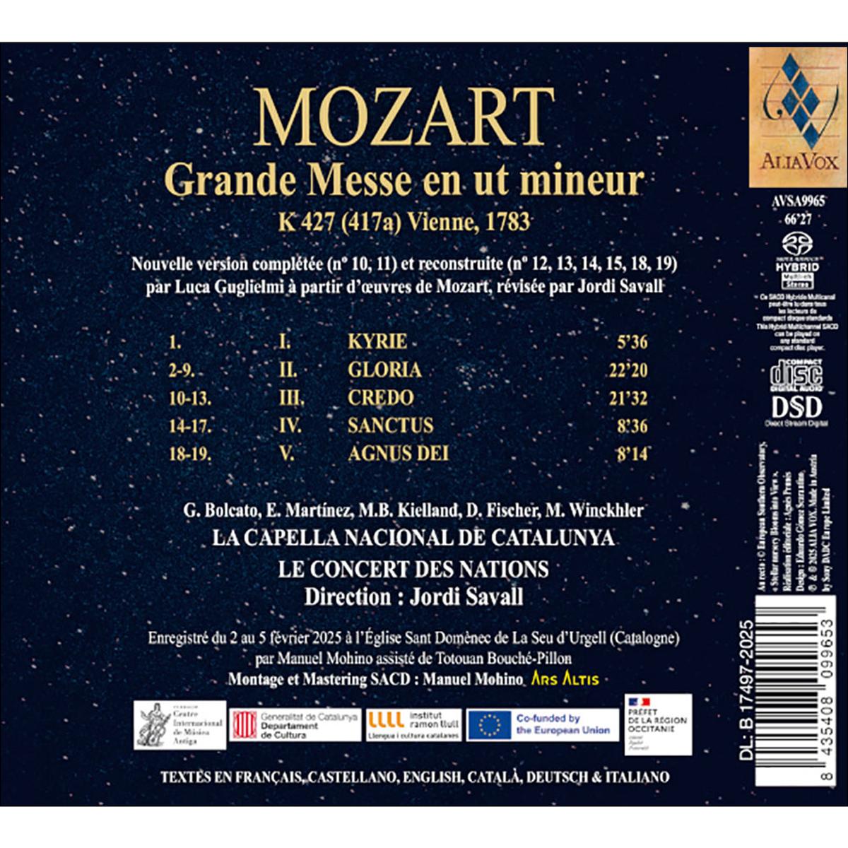 Mozart: Grande Messe en Ut mineur (CD) Negro-2