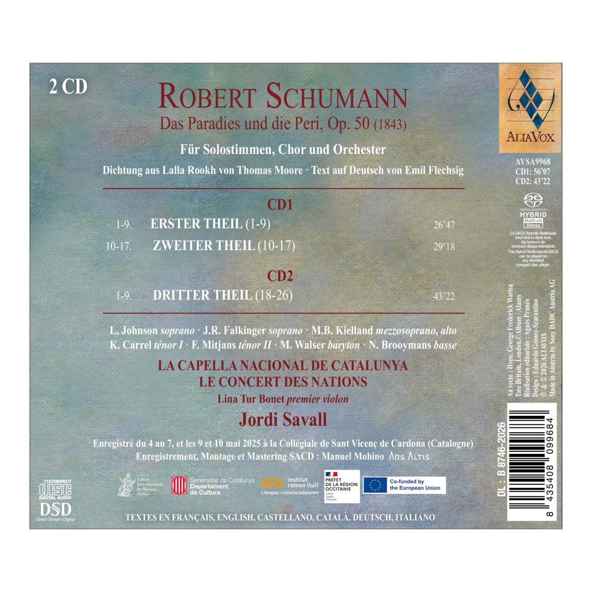 Schumann: El Paraíso y la Peri, Op. 50 (2 CD) 2