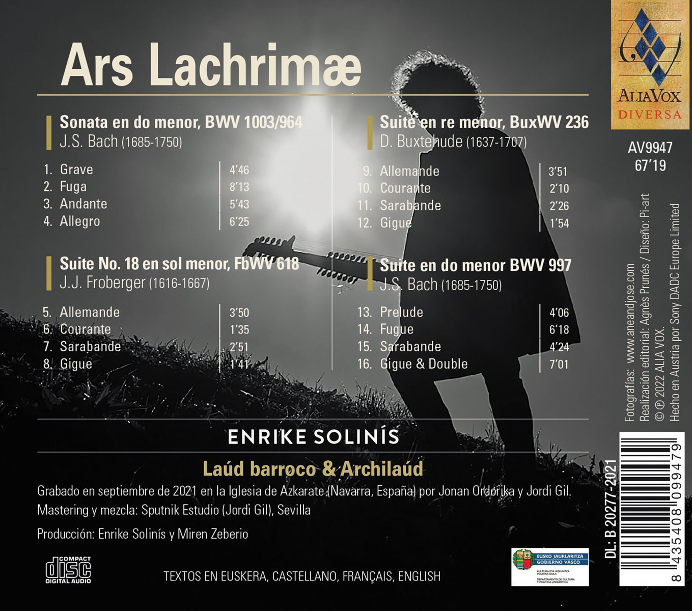Ars Lachrimae (CD) 2