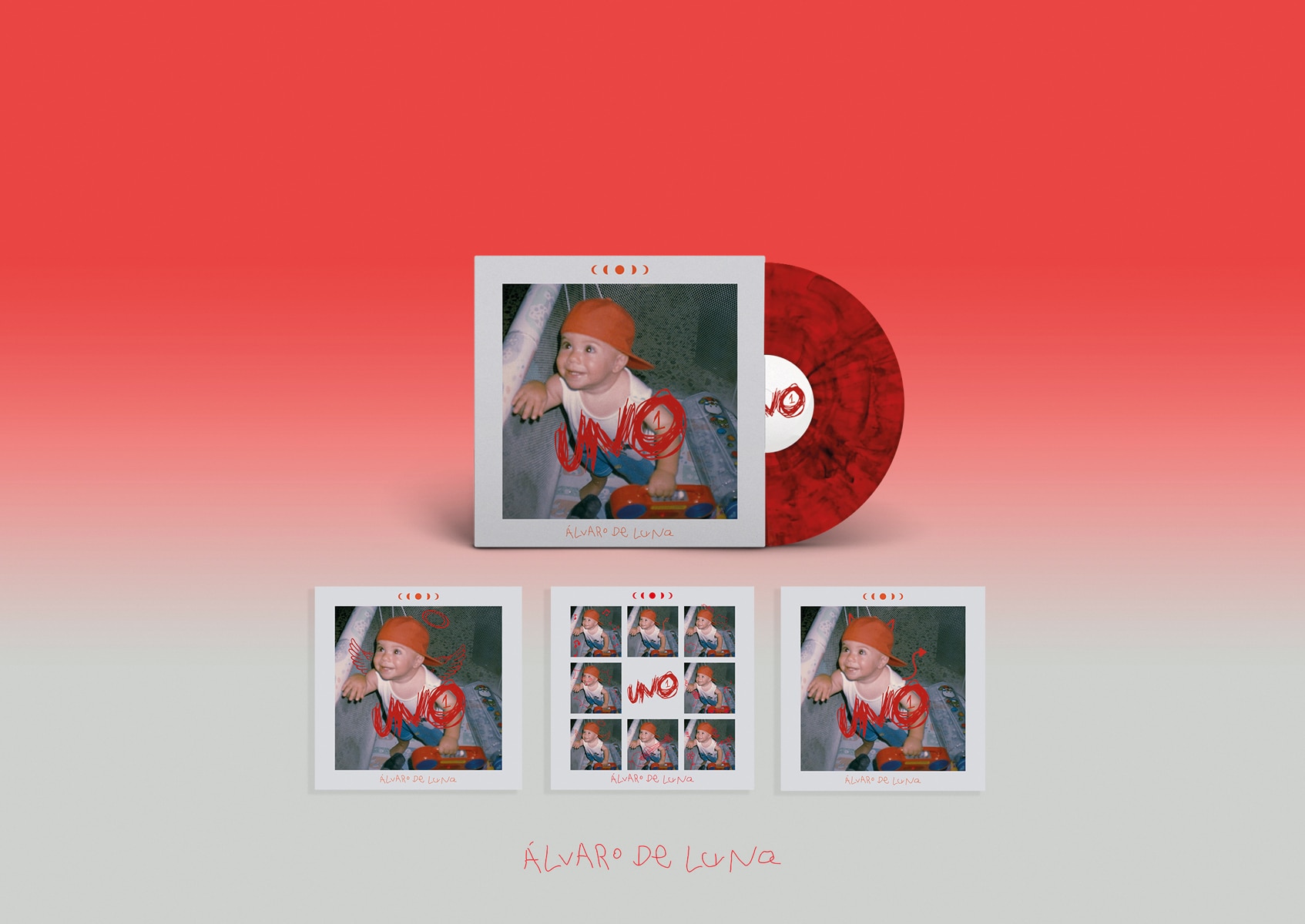 UNO (Edição color) (LP-Vinil + Tres láminas extra) Vermelho-2