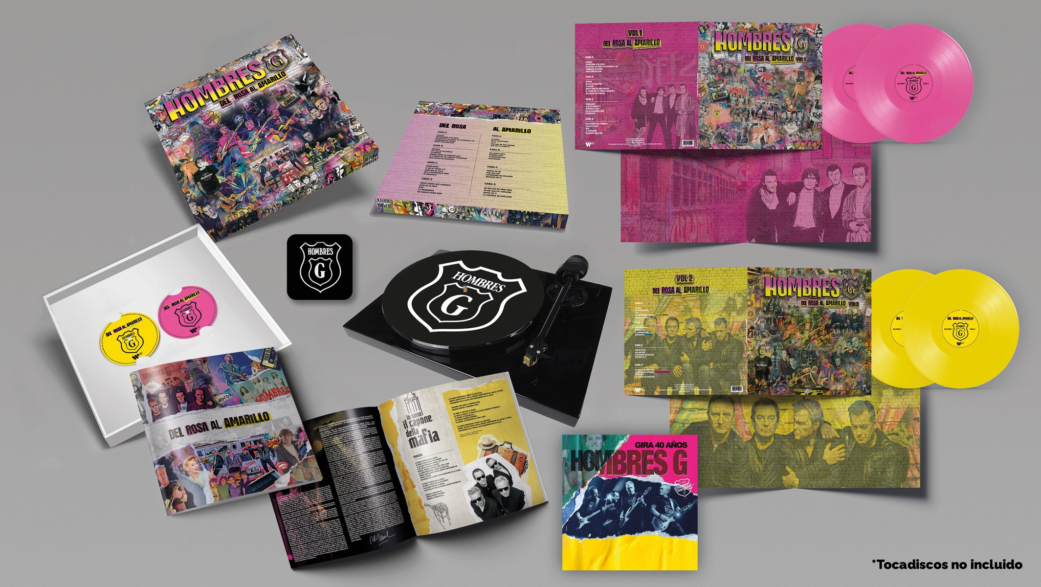Del rosa al amarillo (Edición Limitada Color) (BOX) (2CD + 4LP-Vinilo) Multicolor-2