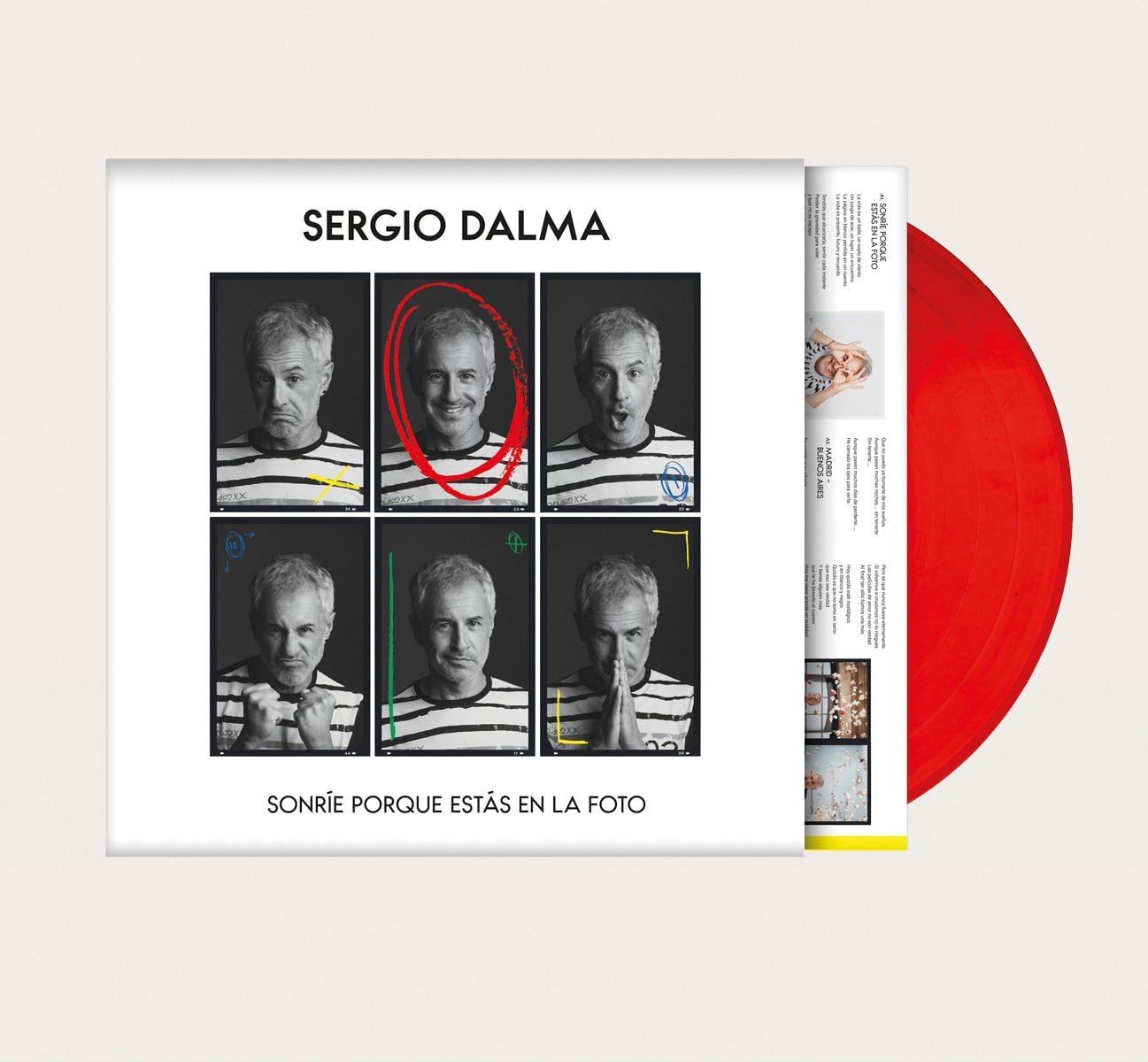 Sonríe porque estás en la foto (Edição Color) (LP-Vinil) Vermelho-2