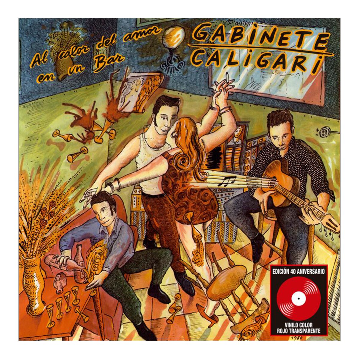 Al calor del amor en un bar (40 Aniversario) (Edición Color) (LP-Vinilo) Rojo-2