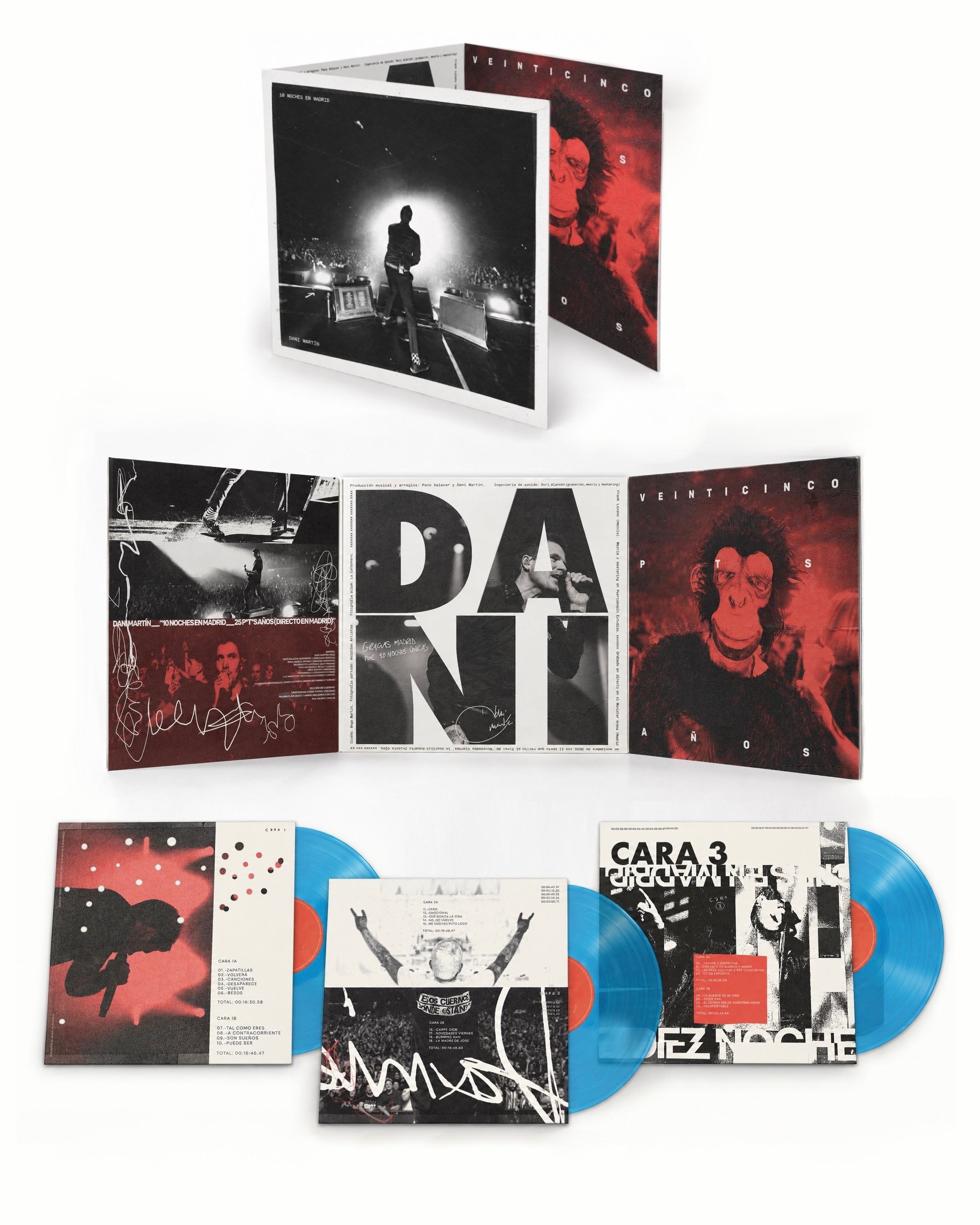 10 Noches en Madrid – 25 p*t*s años (Directo en Madrid) (Edición Color) (3 LP-Vinilo) Azul-1