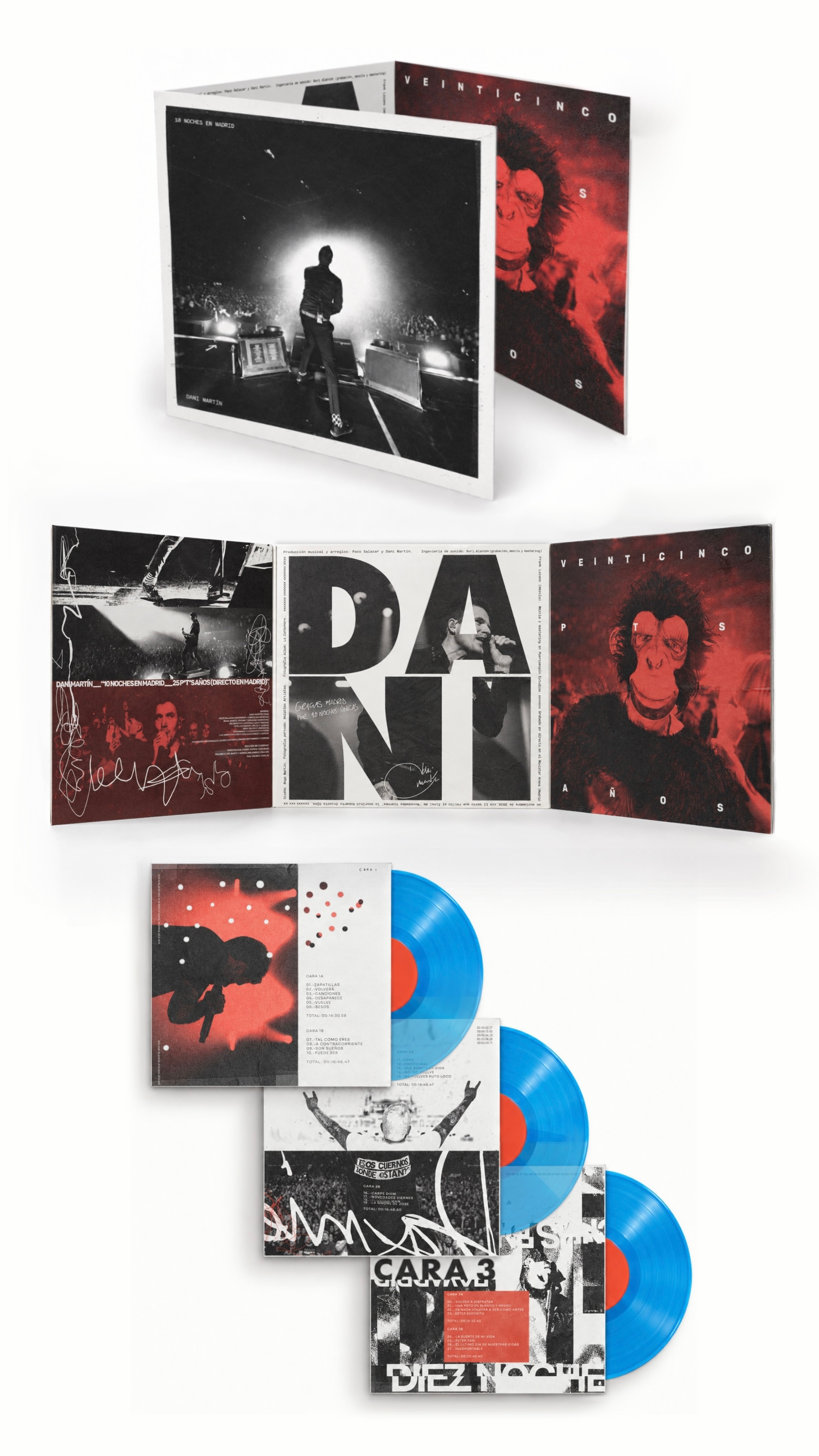 10 Noches en Madrid – 25 p*t*s años (Directo en Madrid) (Edición Color) (3 LP-Vinilo) Azul-3