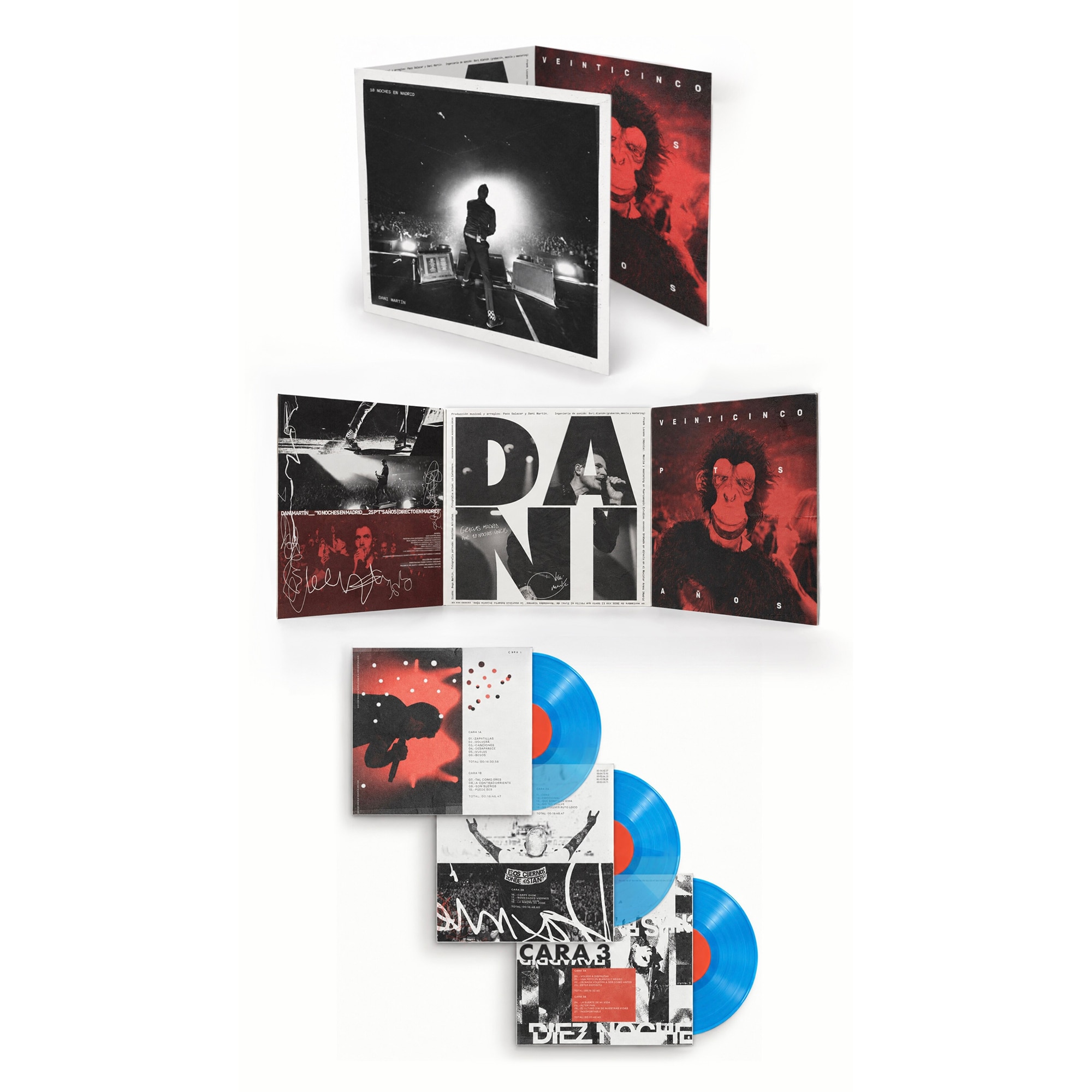 10 Noches en Madrid – 25 p*t*s años (Directo en Madrid) (Edición Color) (3 LP-Vinilo) Azul-4