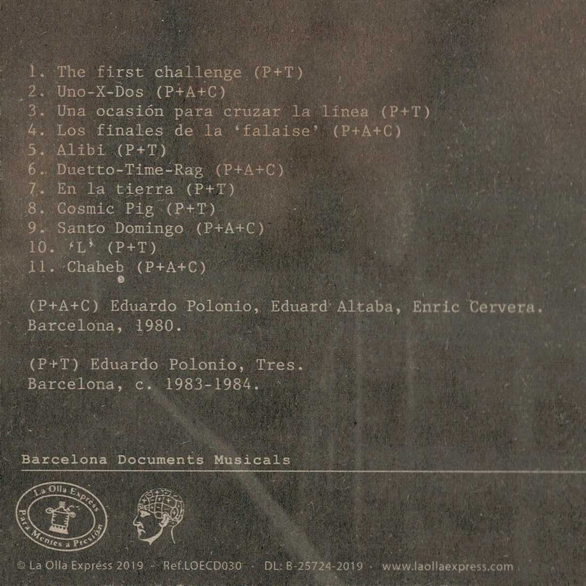 Polonio, Altaba, Cervera, Tres (Libreto en castellano) (CD) 2