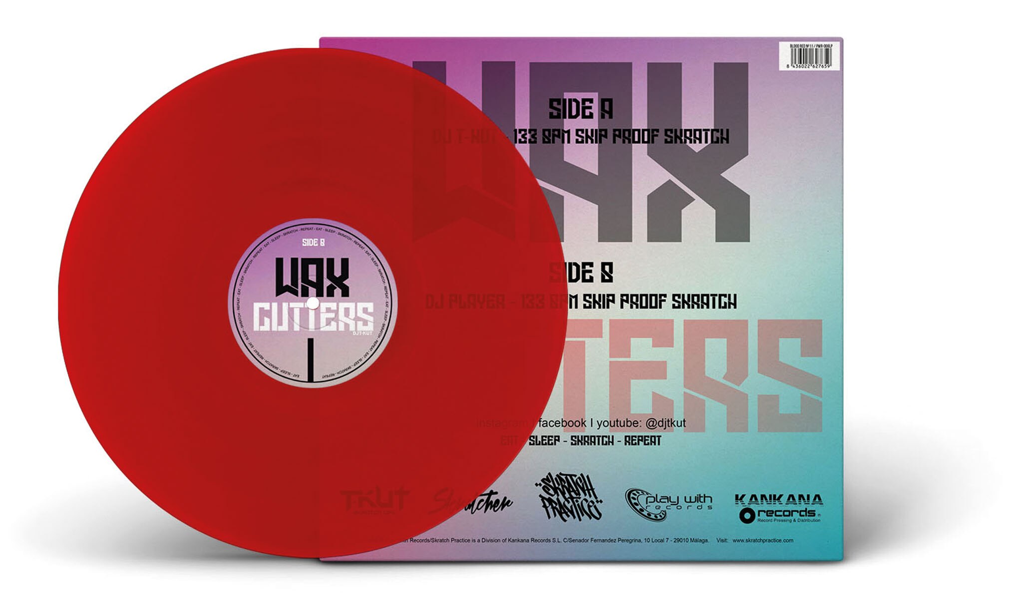 Wax Cutters 12'' - Colour Blood Red (LP-Vinilo) Rojo-3