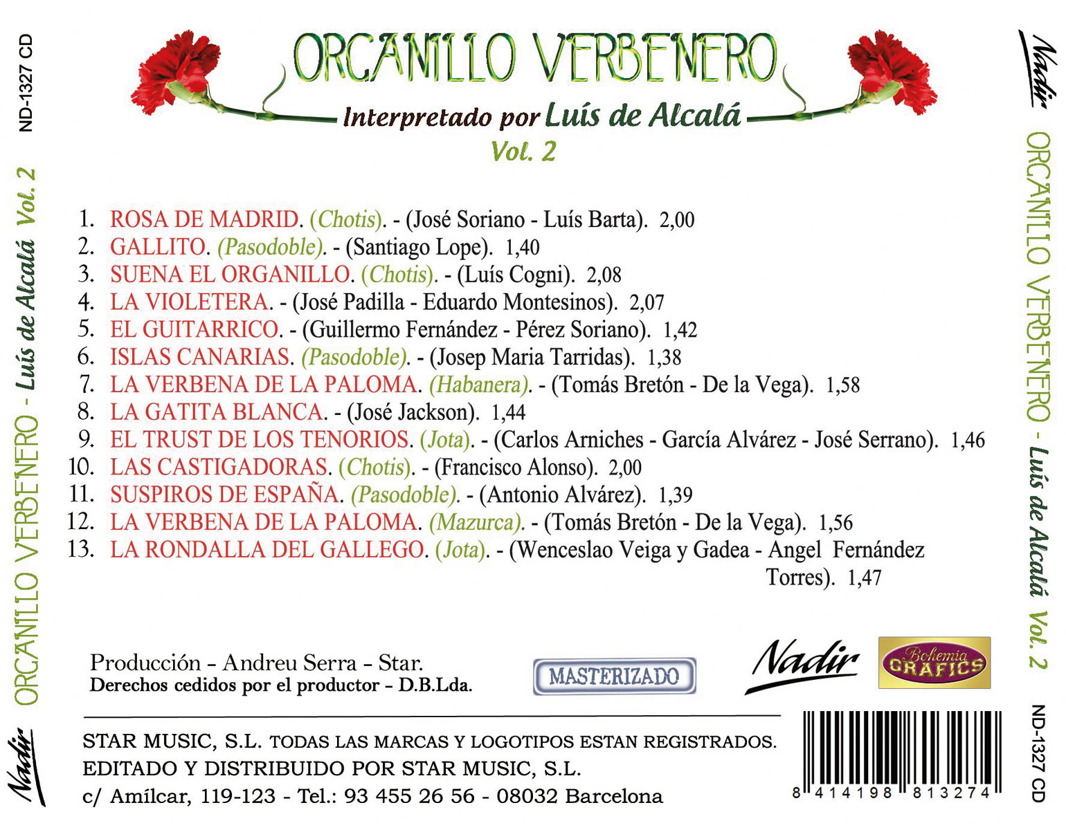 Organillo Verbenero Vol. 2 (CD) 2
