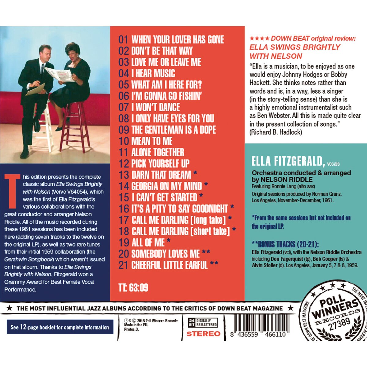 Imagen 2 de Ella Swings Brightly with Nelson (CD)