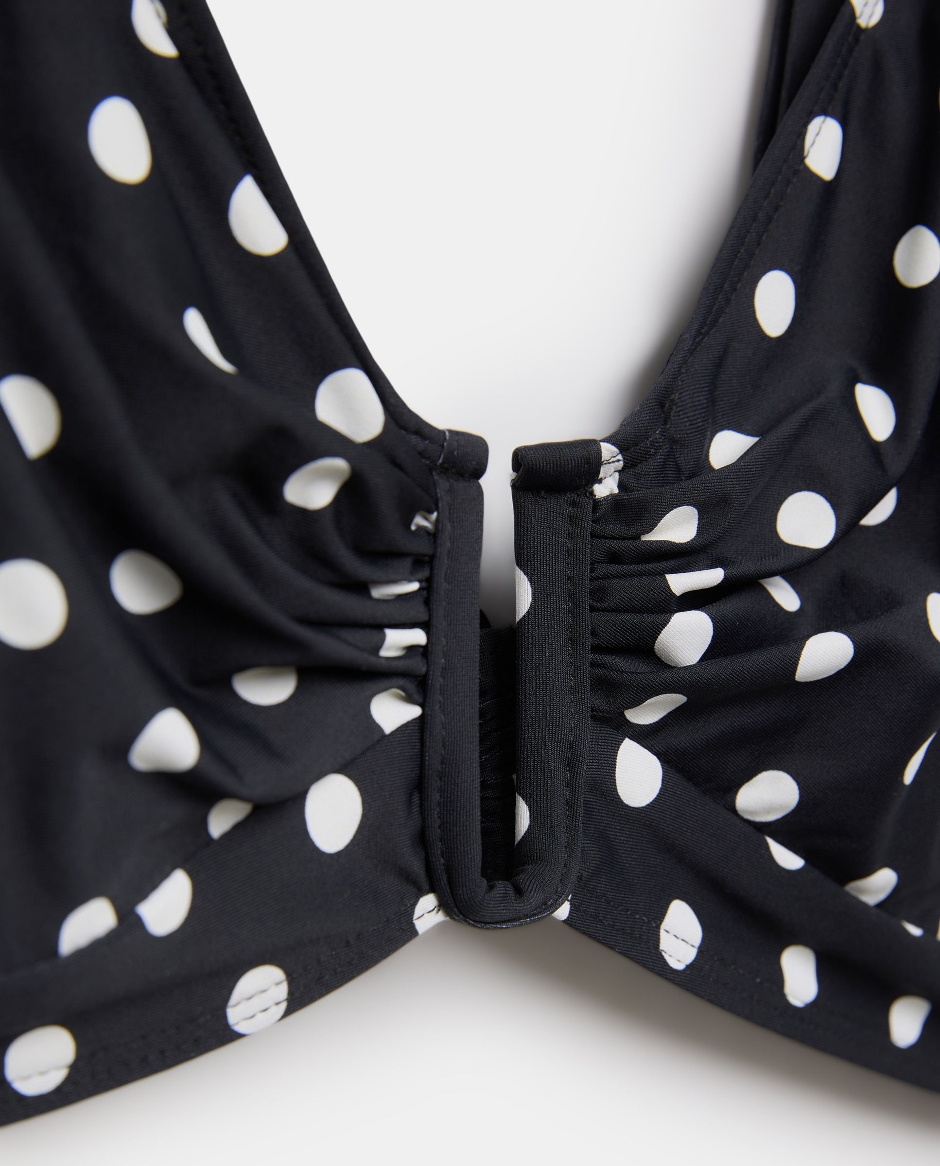 Top de Biquíni Estampado Preto-6