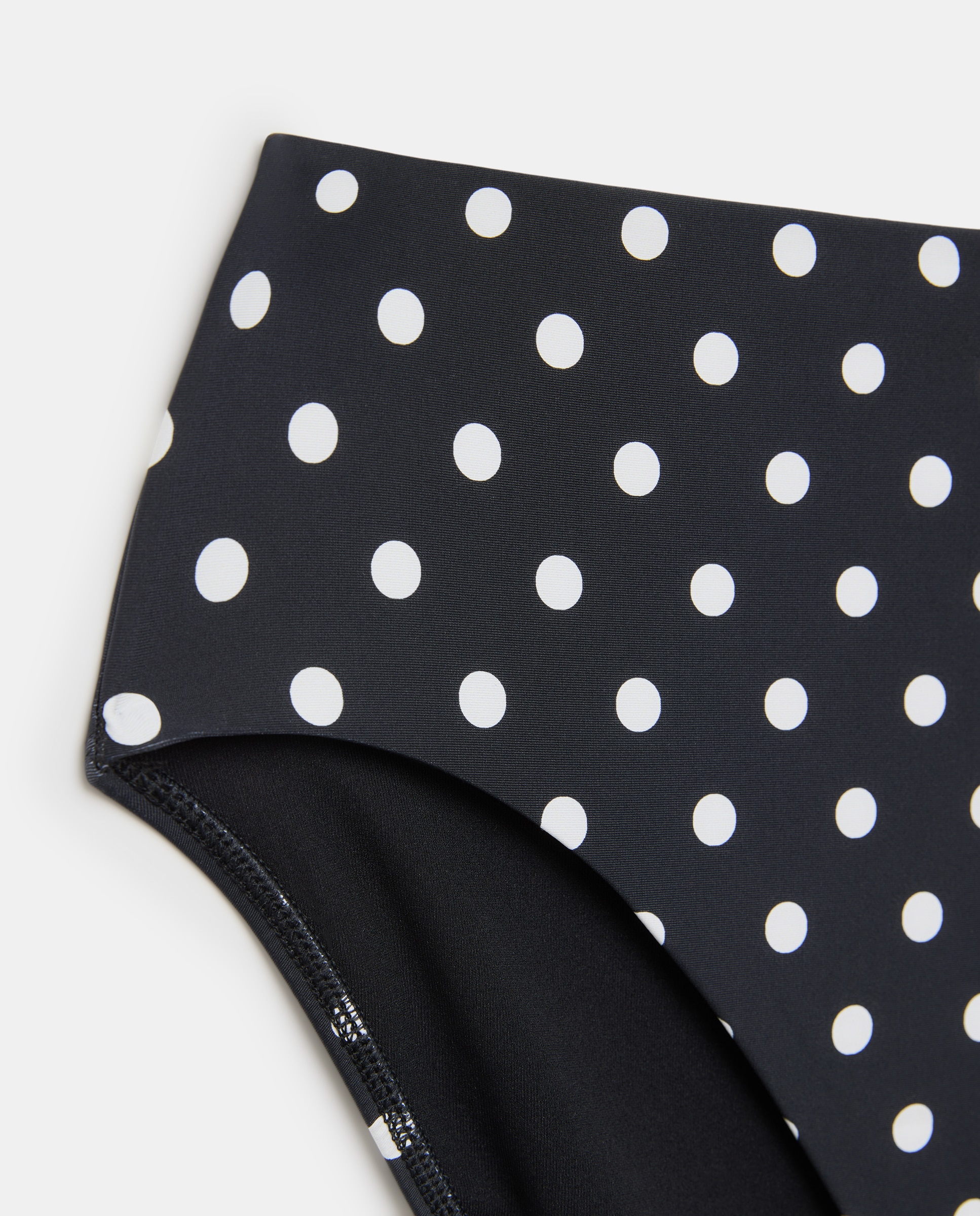 Cueca de Biquíni Estampada Preto-6