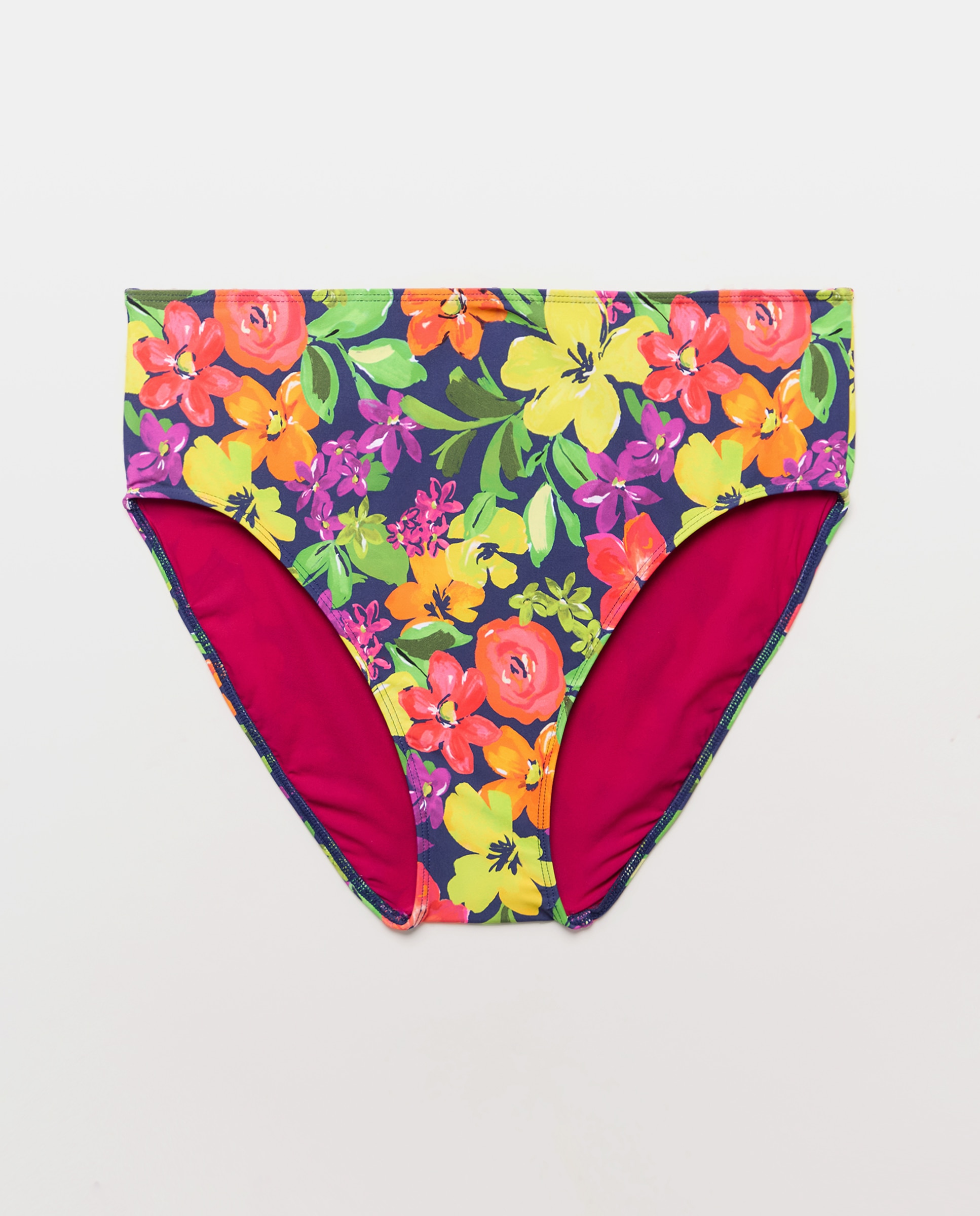 Cueca de biquíni com estampado floral Multicolor-4