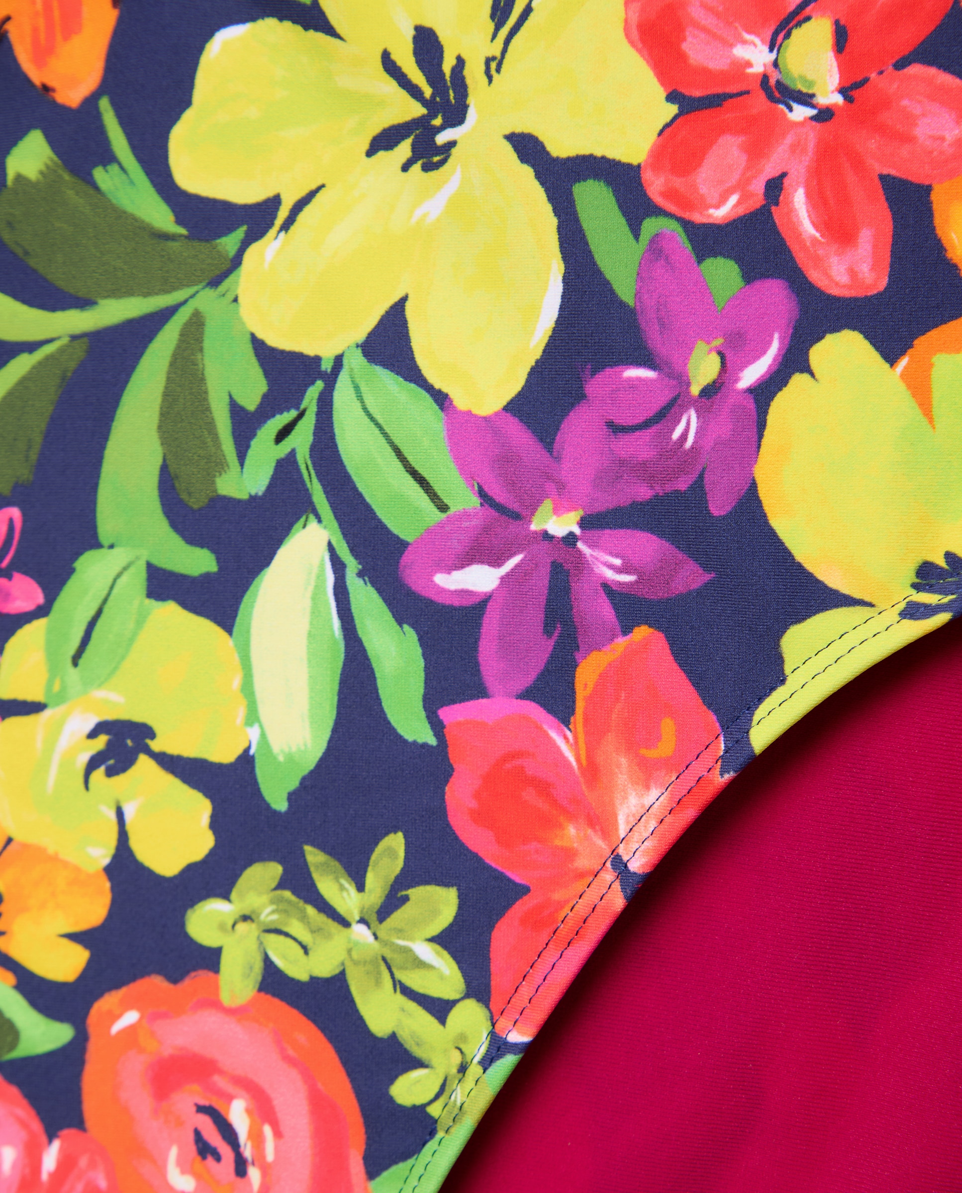 Cueca de biquíni com estampado floral Multicolor-5