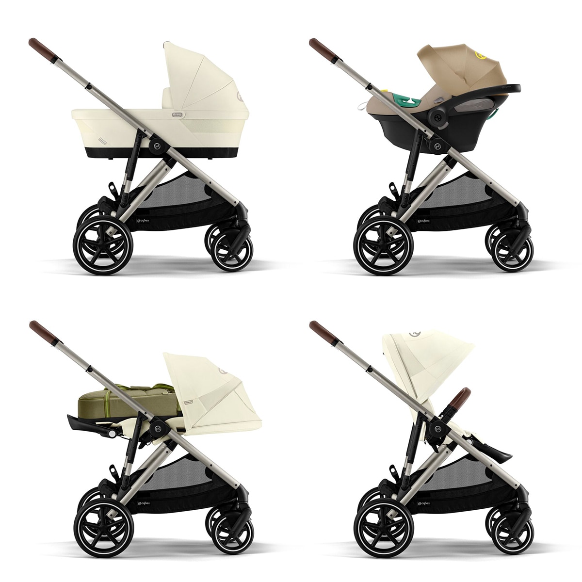 Silla de paseo CYBEX Gazelle S - Blanco Blanco-5
