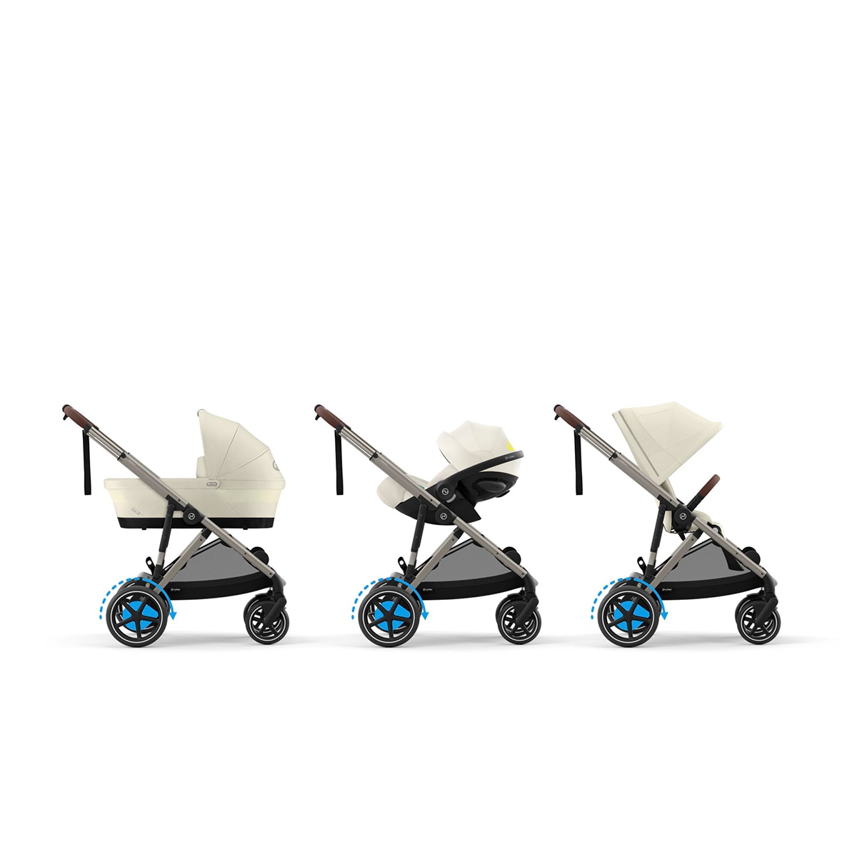 Silla de paseo CYBEX e-Gazelle S - Blanco Blanco-8