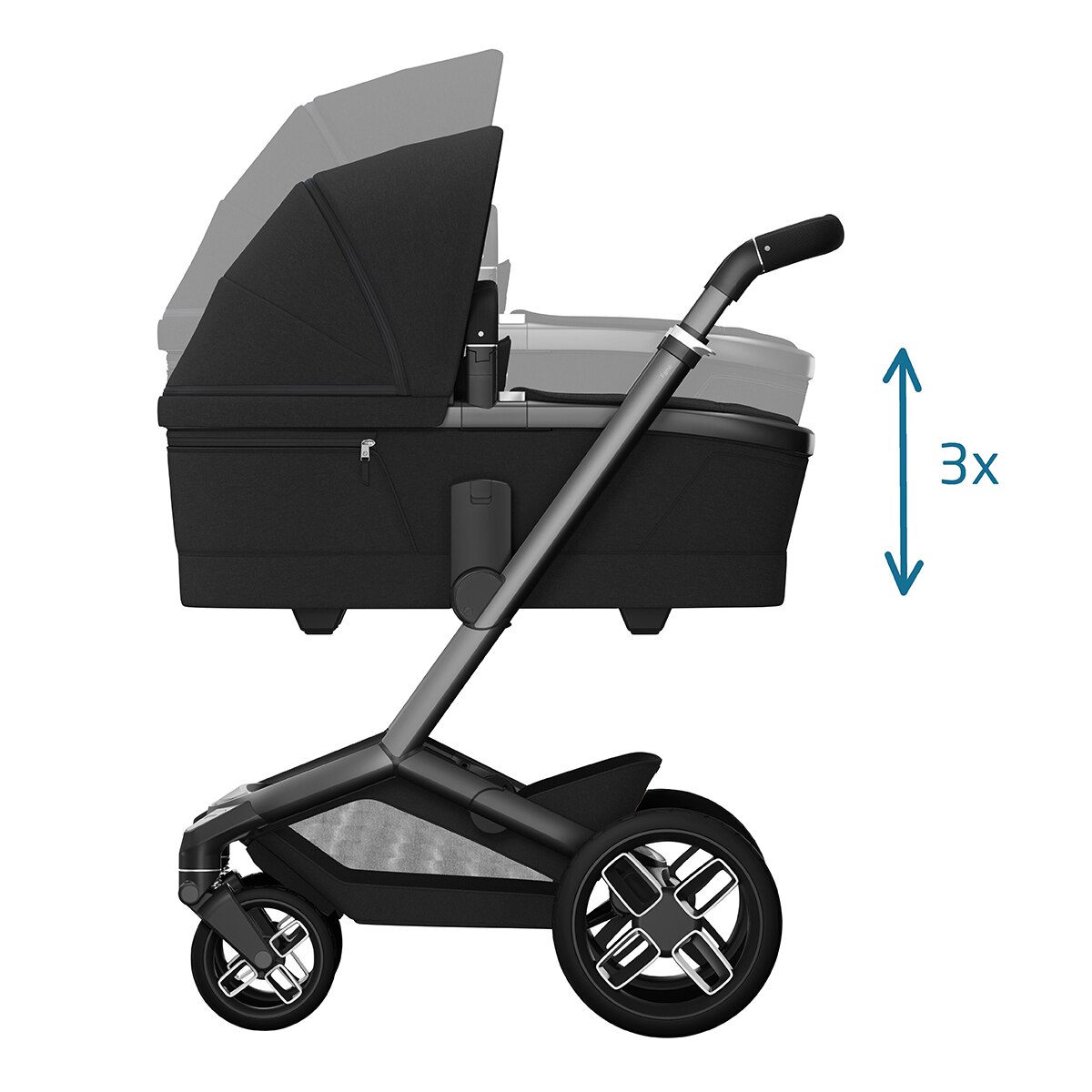 Silla de paseo Maxi-Cosi Fame , 0-22Kg, 0-4años - Negro Negro-4