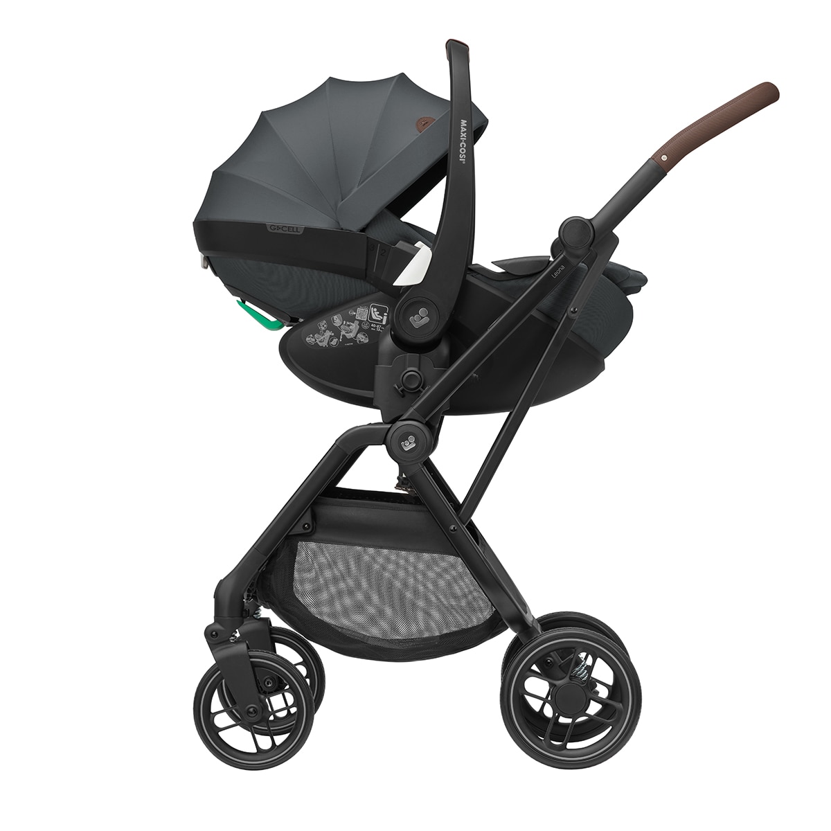 Silla de paseo ultracompacta Maxi-Cosi Leona2, 0-22Kg, 0-4años - Gris oscuro Gris oscuro-9