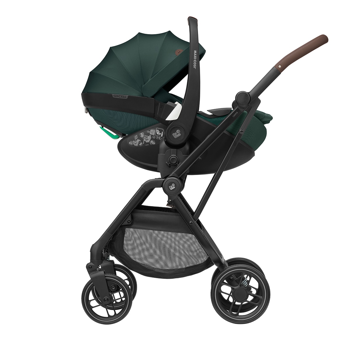 Silla de paseo ultracompacta Maxi-Cosi Leona2, 0-22Kg, 0-4años - Verde oscuro Verde oscuro-8