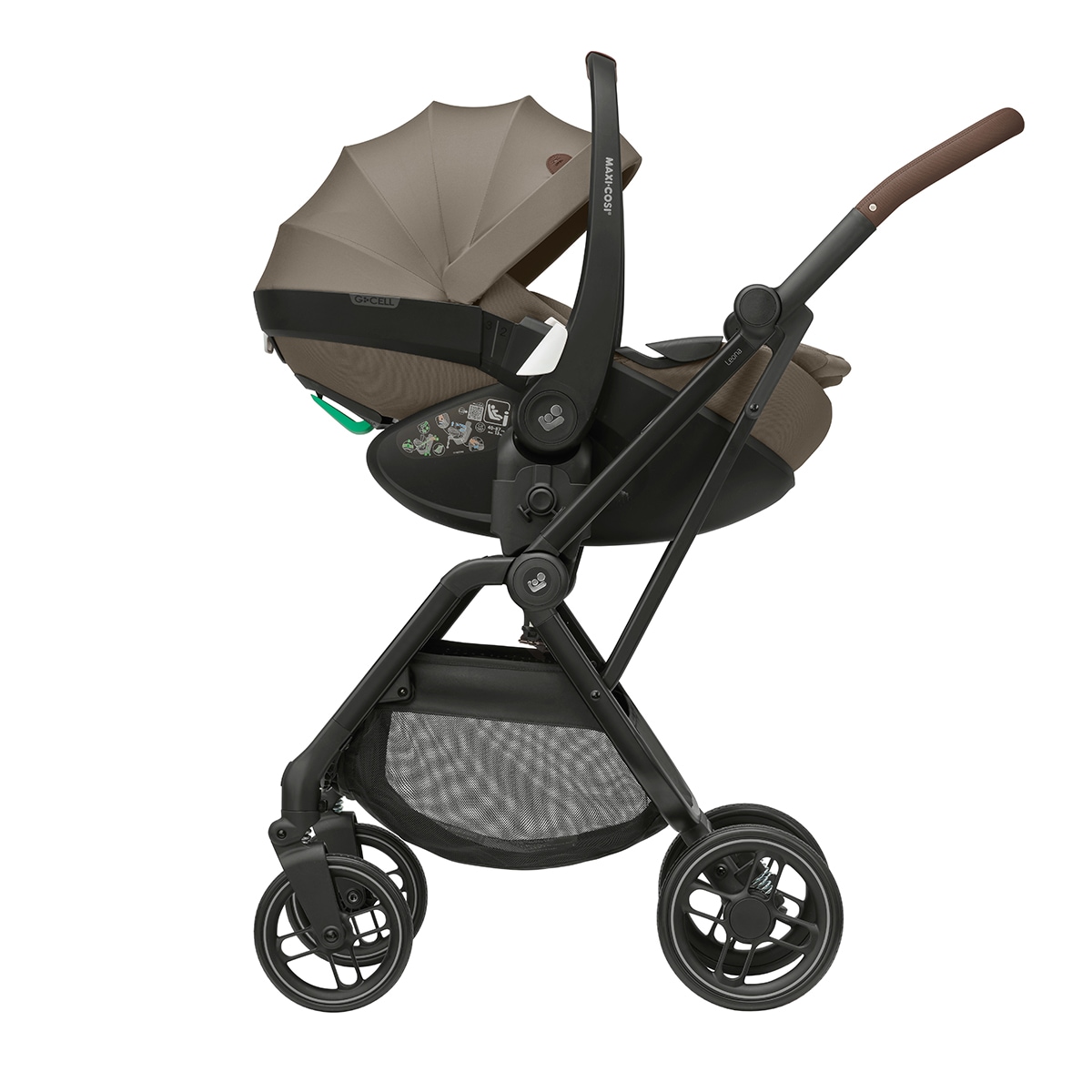 Carrinho de Passeio Ultracompacto Leona2, 0-22 Kg, 0-4 Anos Castanho-9